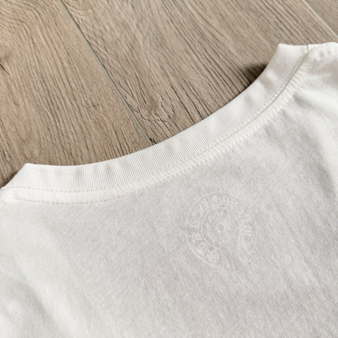 Chrome Hearts CH 克罗心 女款  短袖  修身 后背红字体 A5白色 