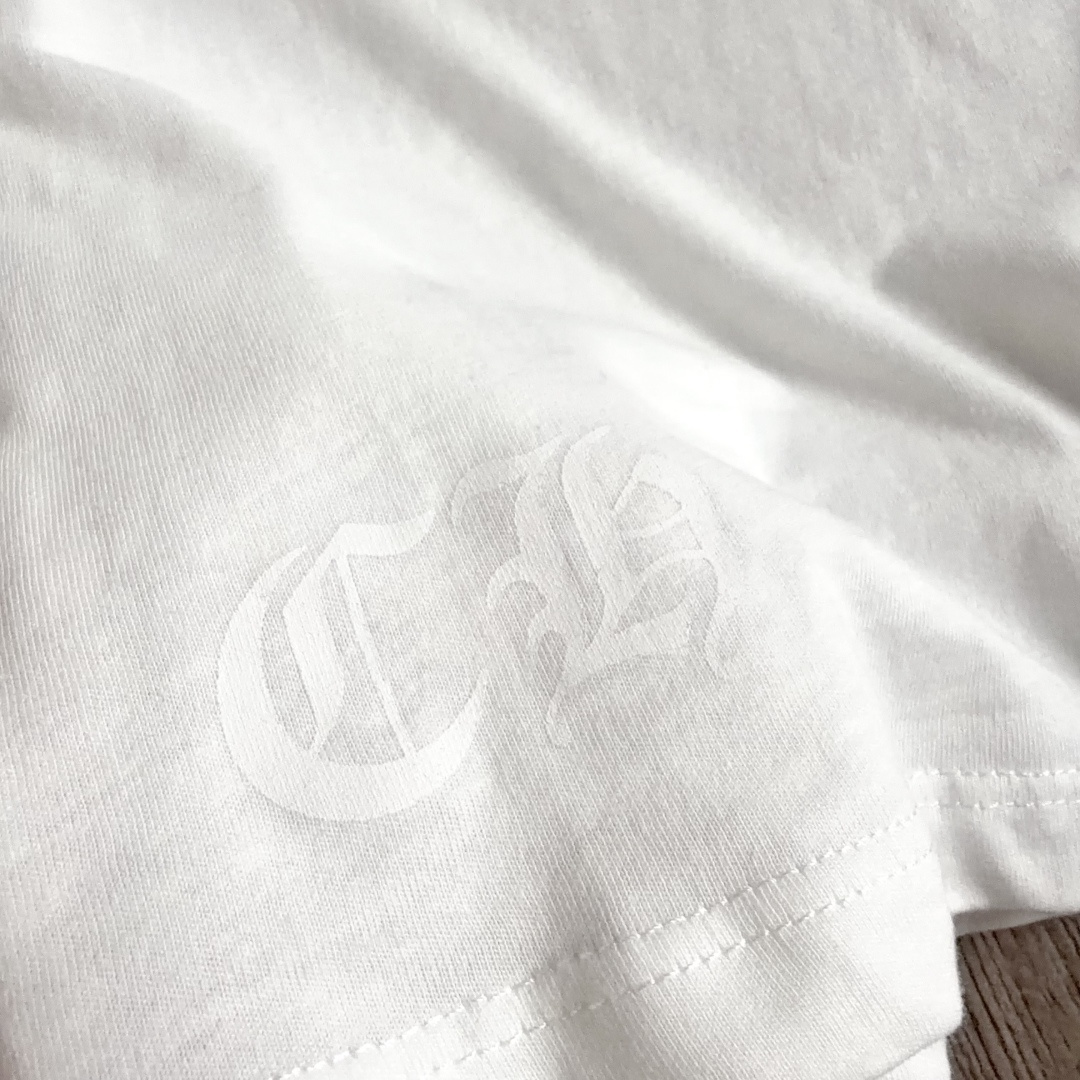 Chrome Hearts CH 克罗心 女款  短袖  修身 后背红字体 A5白色 