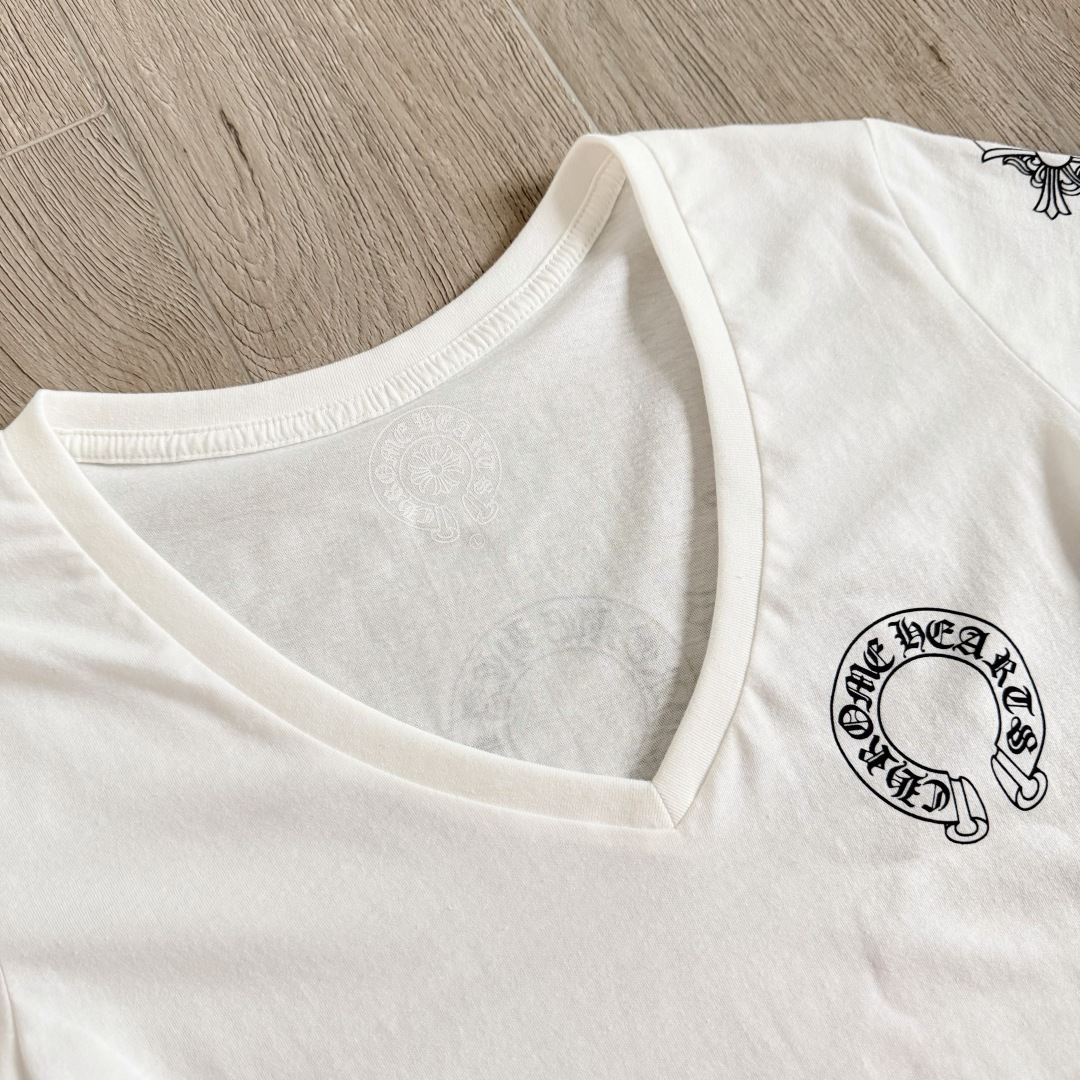 Chrome Hearts CH 克罗心 女款  短袖  修身 三元素 A5   