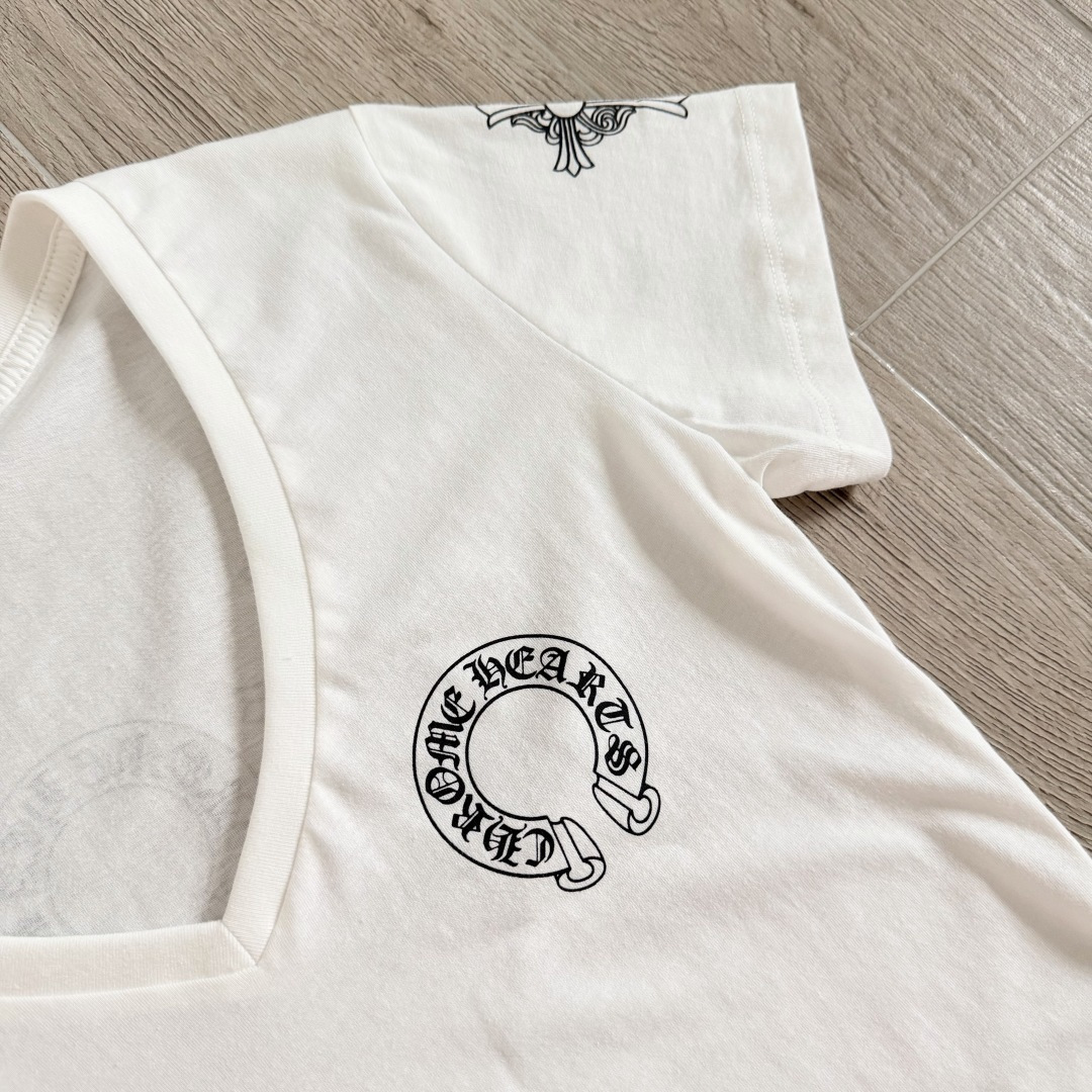 Chrome Hearts CH 克罗心 女款  短袖  修身 三元素 A5   