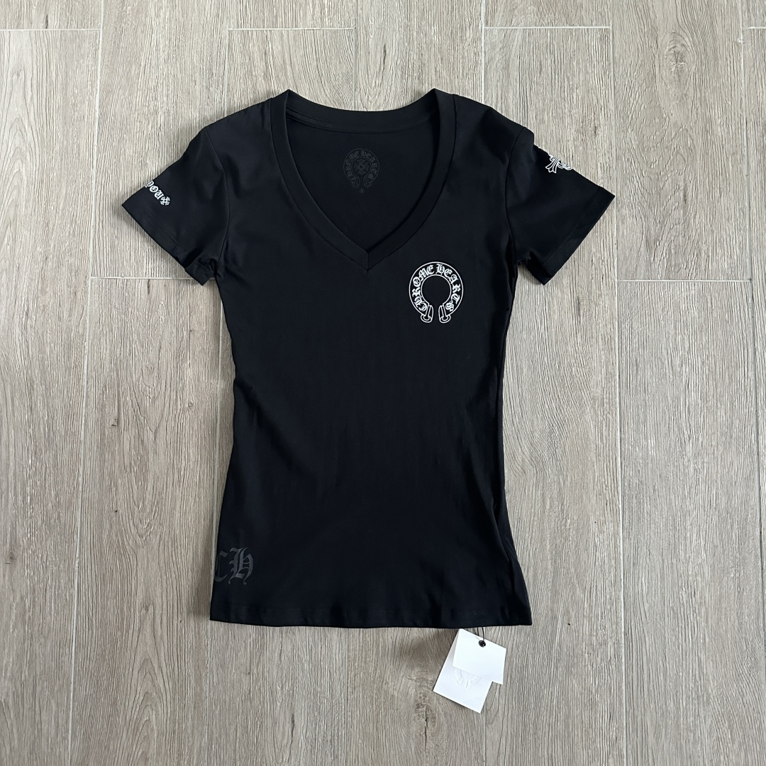 Chrome Hearts CH 克罗心 女款  短袖  修身 三元素 A5   