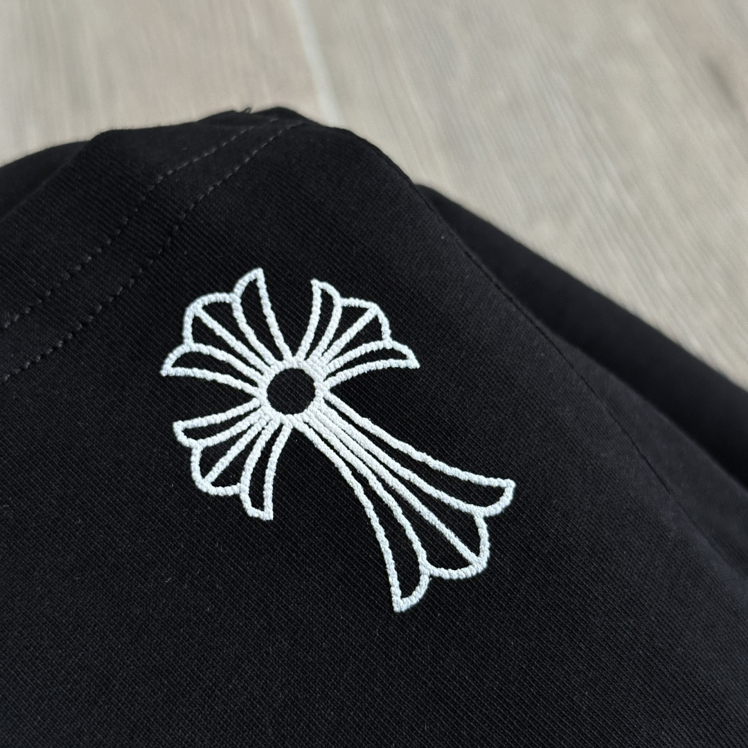 Chrome Hearts CH 克罗心 女款  Lisa同款刺绣十字架短款 短袖   A5 