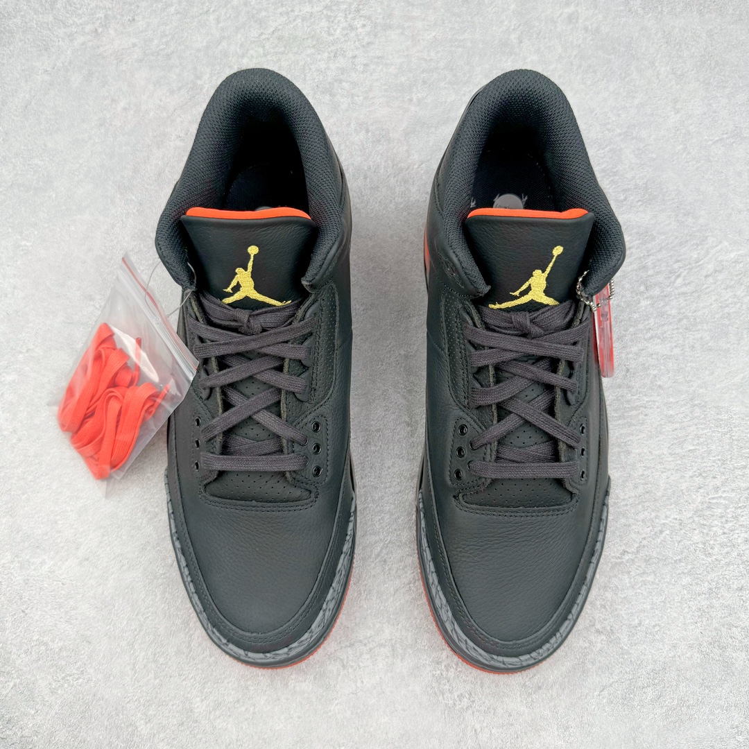  J Balvin Air Jordan 3 Retro Fear AJ3 中筒 休闲鞋 篮球鞋 板鞋 男鞋 黑金 波鞋 黑灰紅  FN0344-001