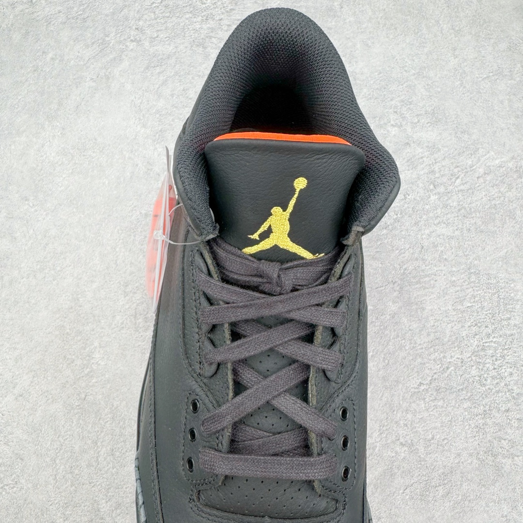  J Balvin Air Jordan 3 Retro Fear AJ3 中筒 休闲鞋 篮球鞋 板鞋 男鞋 黑金 波鞋 黑灰紅  FN0344-001