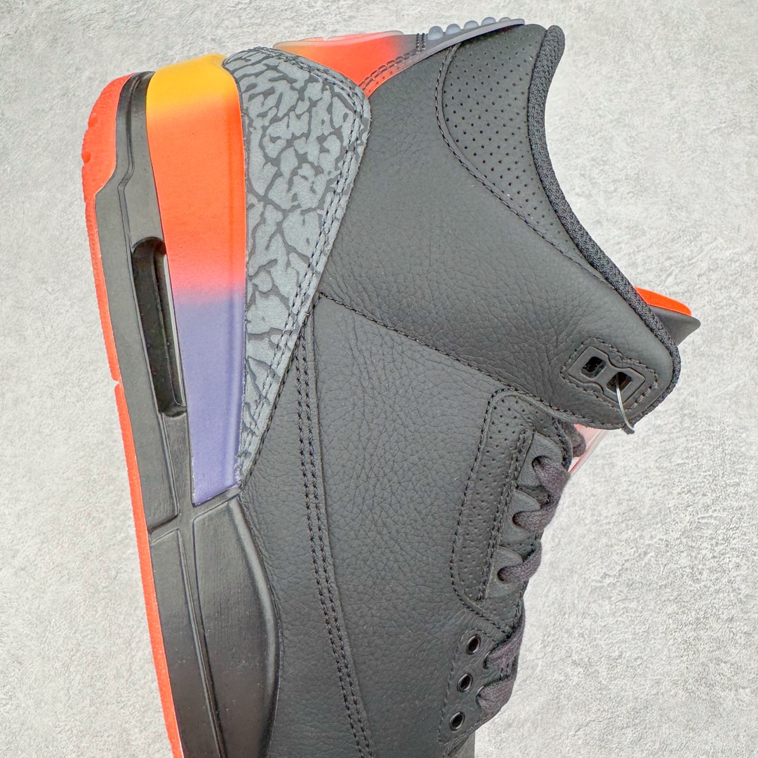  J Balvin Air Jordan 3 Retro Fear AJ3 中筒 休闲鞋 篮球鞋 板鞋 男鞋 黑金 波鞋 黑灰紅  FN0344-001