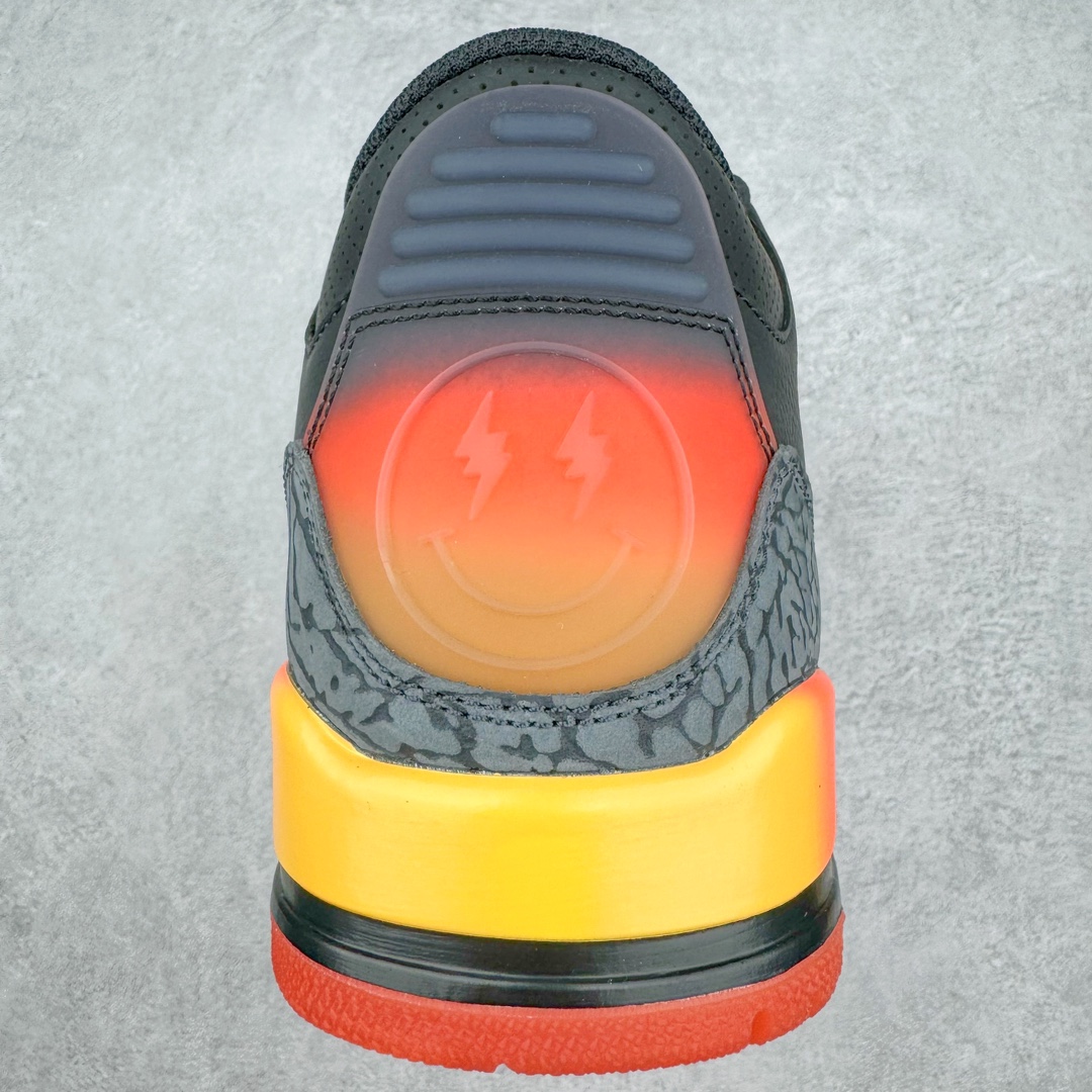  J Balvin Air Jordan 3 Retro Fear AJ3 中筒 休闲鞋 篮球鞋 板鞋 男鞋 黑金 波鞋 黑灰紅  FN0344-001