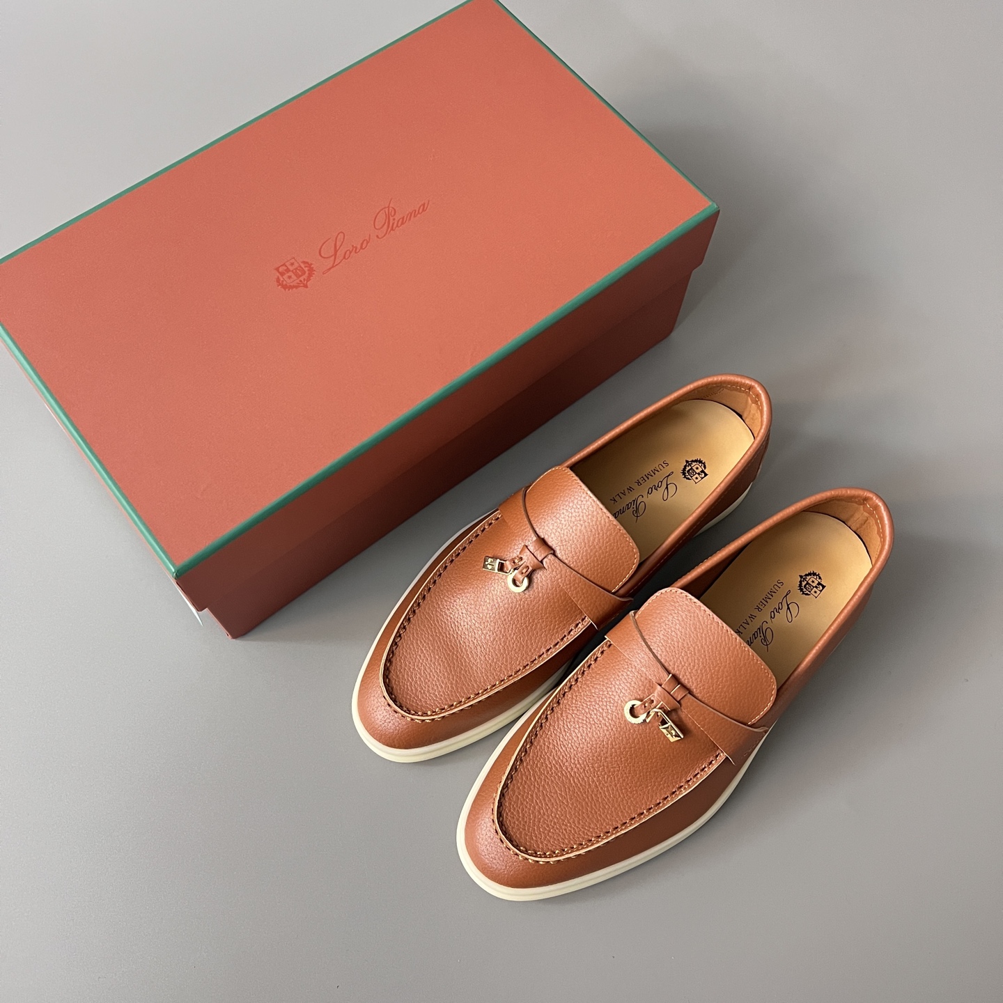 Loro Piana LP Summer Walk / End Walk — Low-Top, Round-Toe Slip-On Loafers for Women