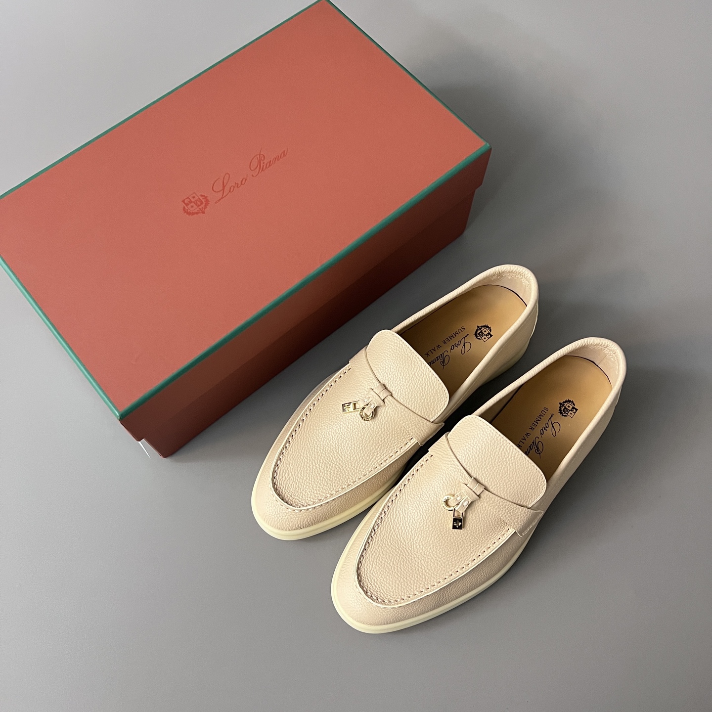 Loro Piana LP Summer Walk / End Walk — Low-Top, Round-Toe Slip-On Loafers for Women