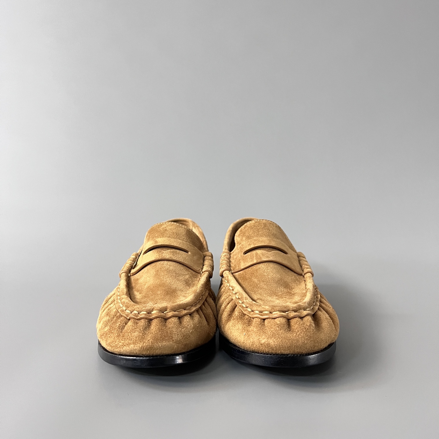 SAINT LAURENT Penny — Genuine Leather, Laceless, 1:1 Replica Loafers  Women's Shoes