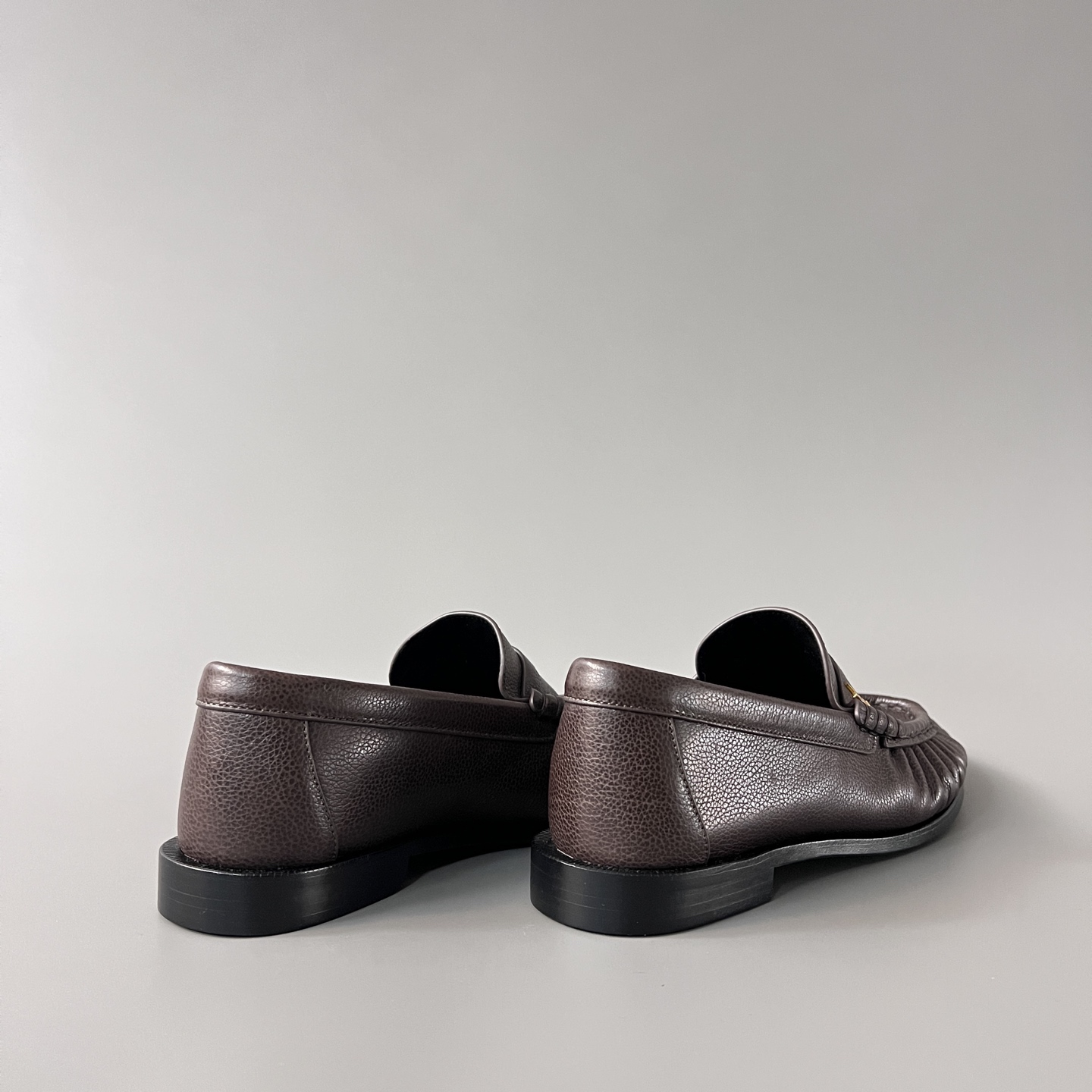 SAINT LAURENT Penny — Genuine Leather, Laceless, 1:1 Replica Loafers  Women's Shoes