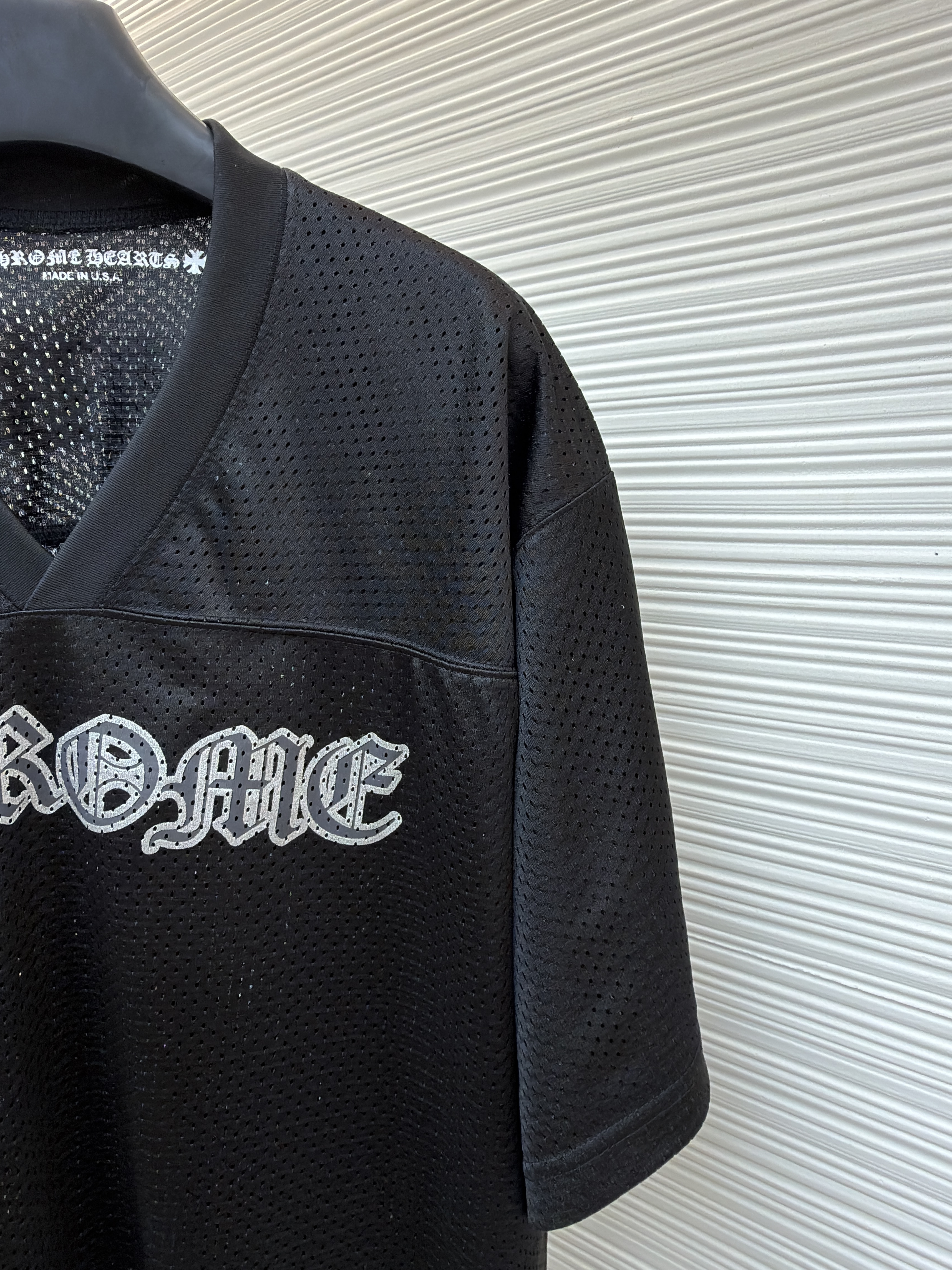 Chrome Hearts 克罗心 冰球服系列网眼短袖 T恤 黑色 CH-20231186