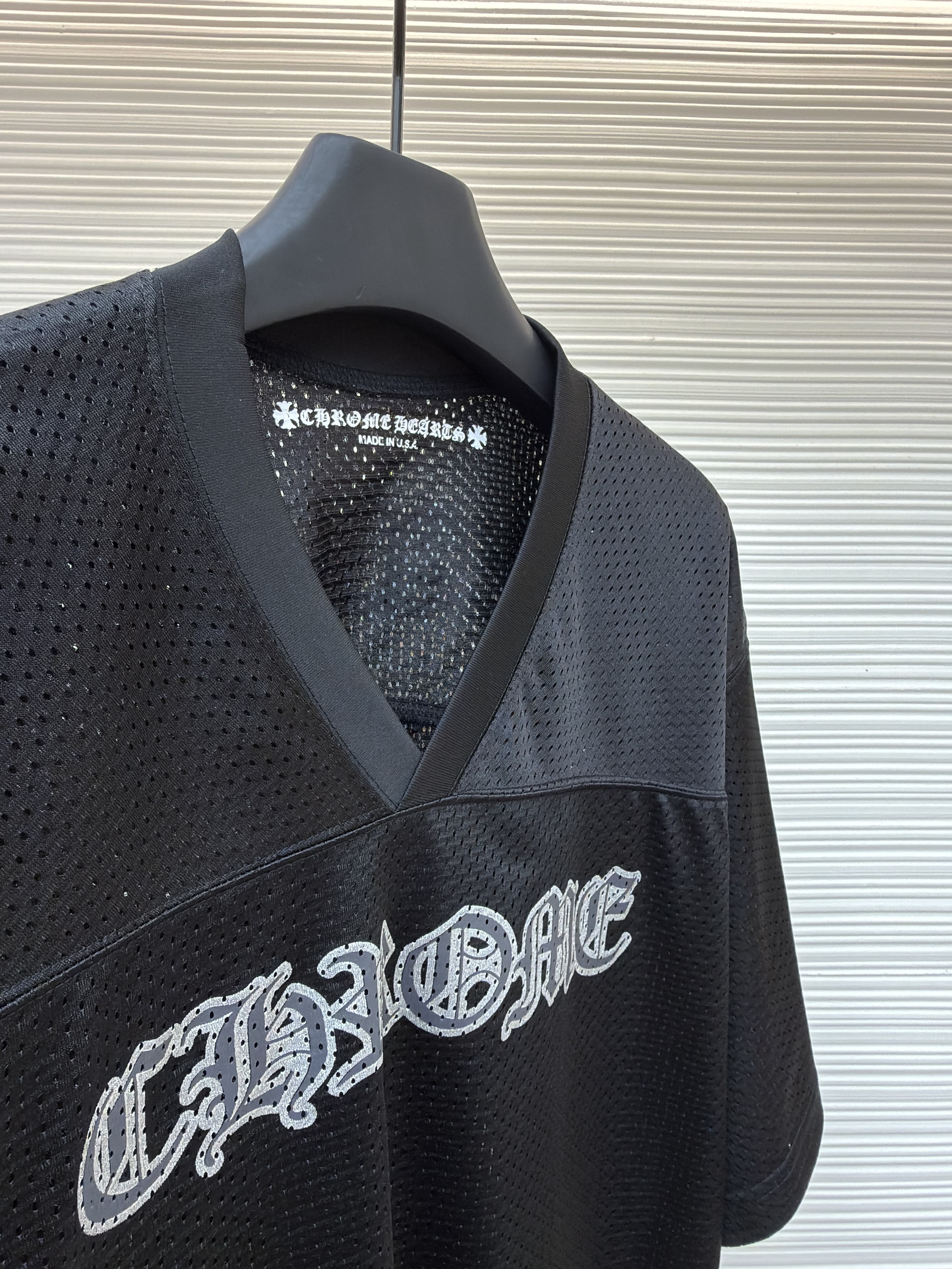 Chrome Hearts 克罗心 冰球服系列网眼短袖 T恤 黑色 CH-20231186
