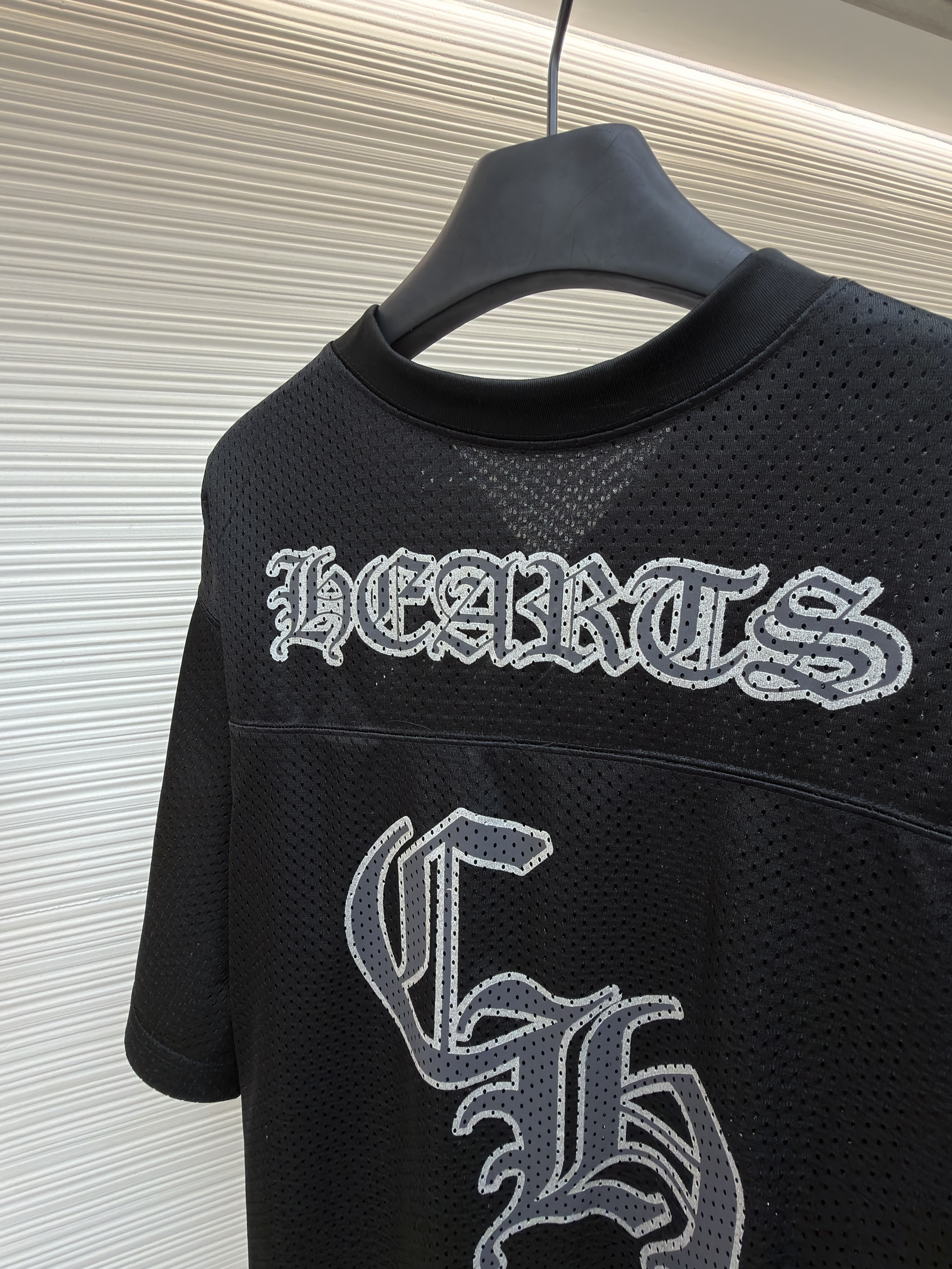 Chrome Hearts 克罗心 冰球服系列网眼短袖 T恤 黑色 CH-20231186