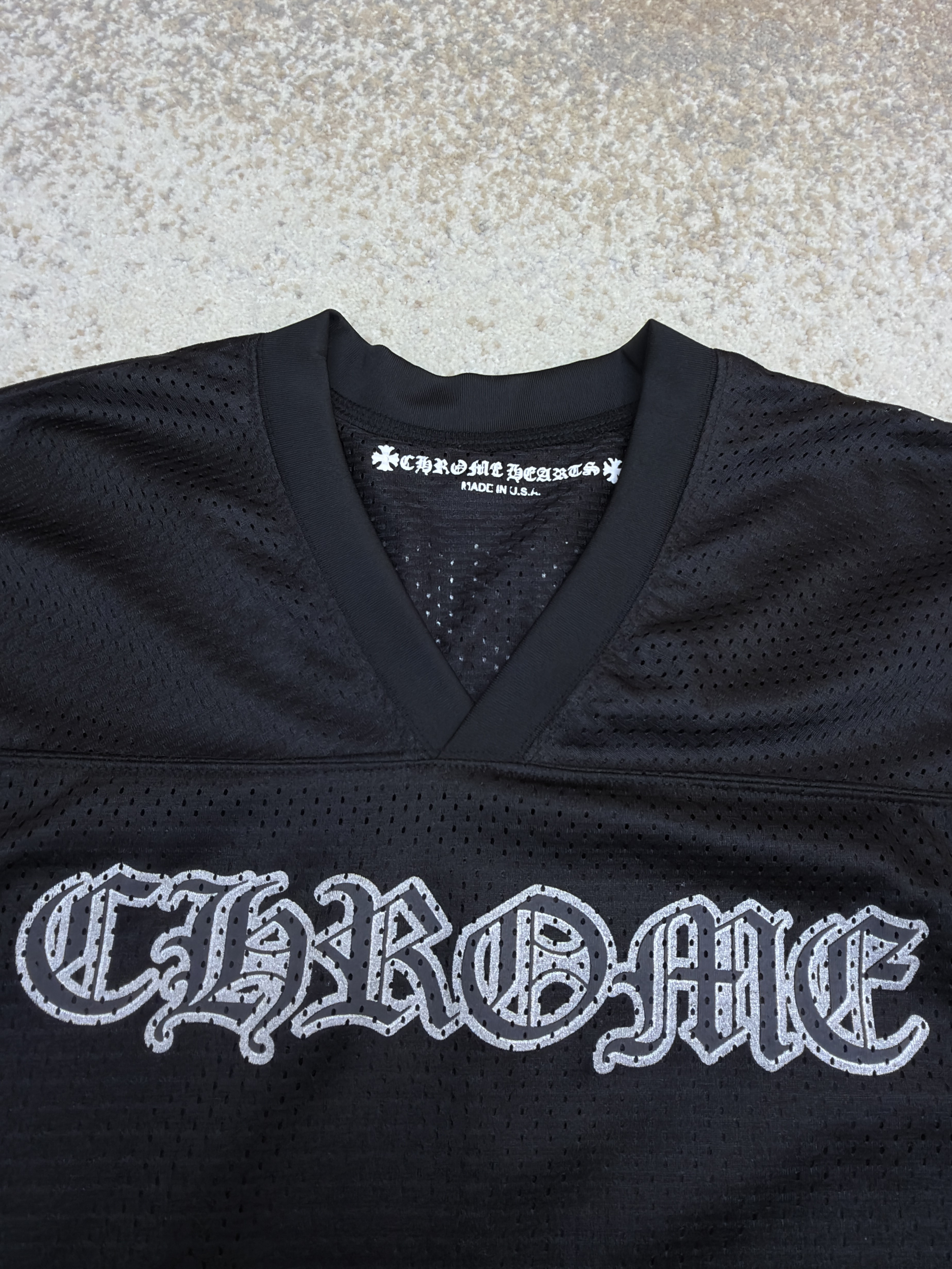 Chrome Hearts 克罗心 冰球服系列网眼短袖 T恤 黑色 CH-20231186