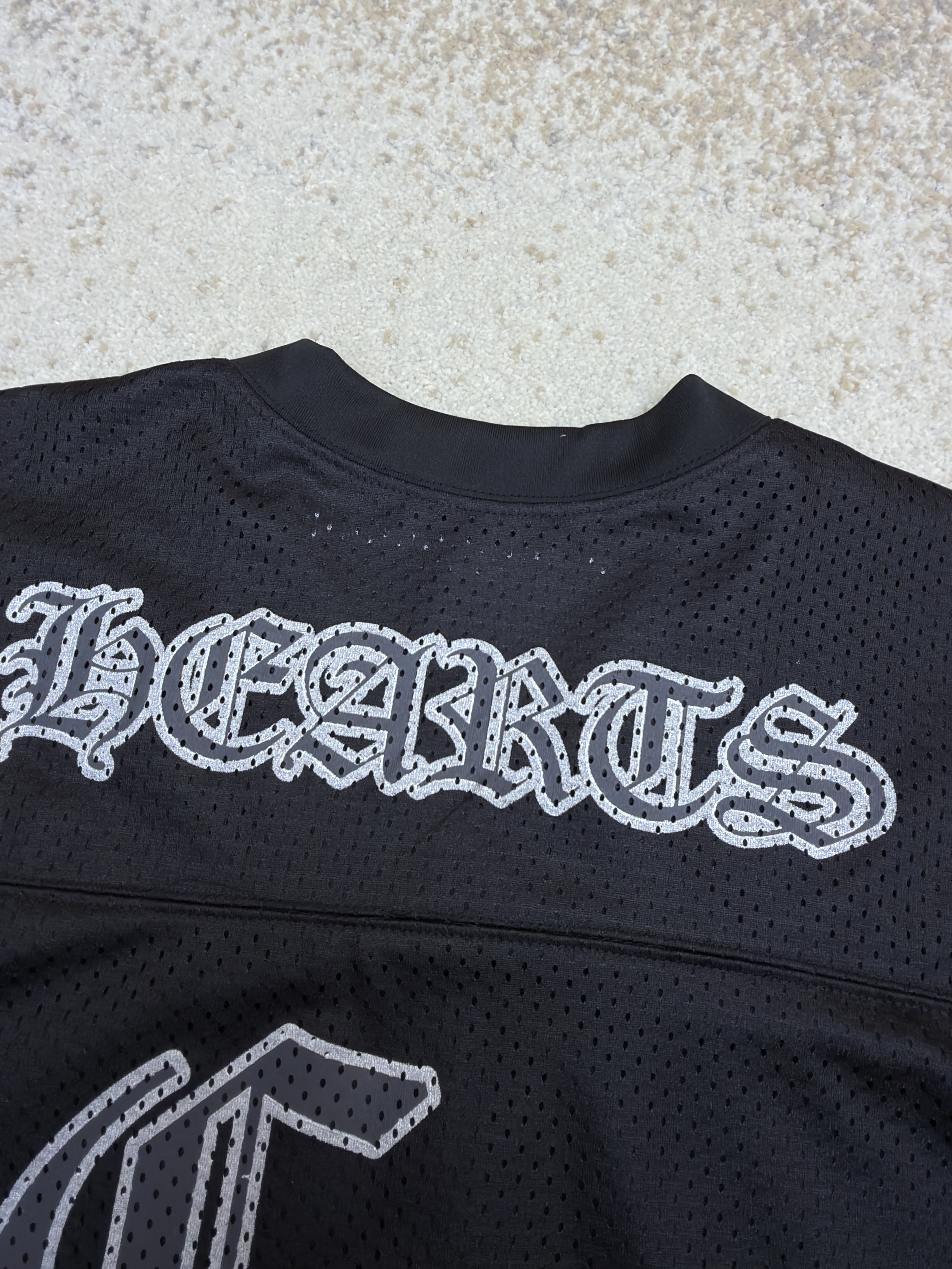 Chrome Hearts 克罗心 冰球服系列网眼短袖 T恤 黑色 CH-20231186