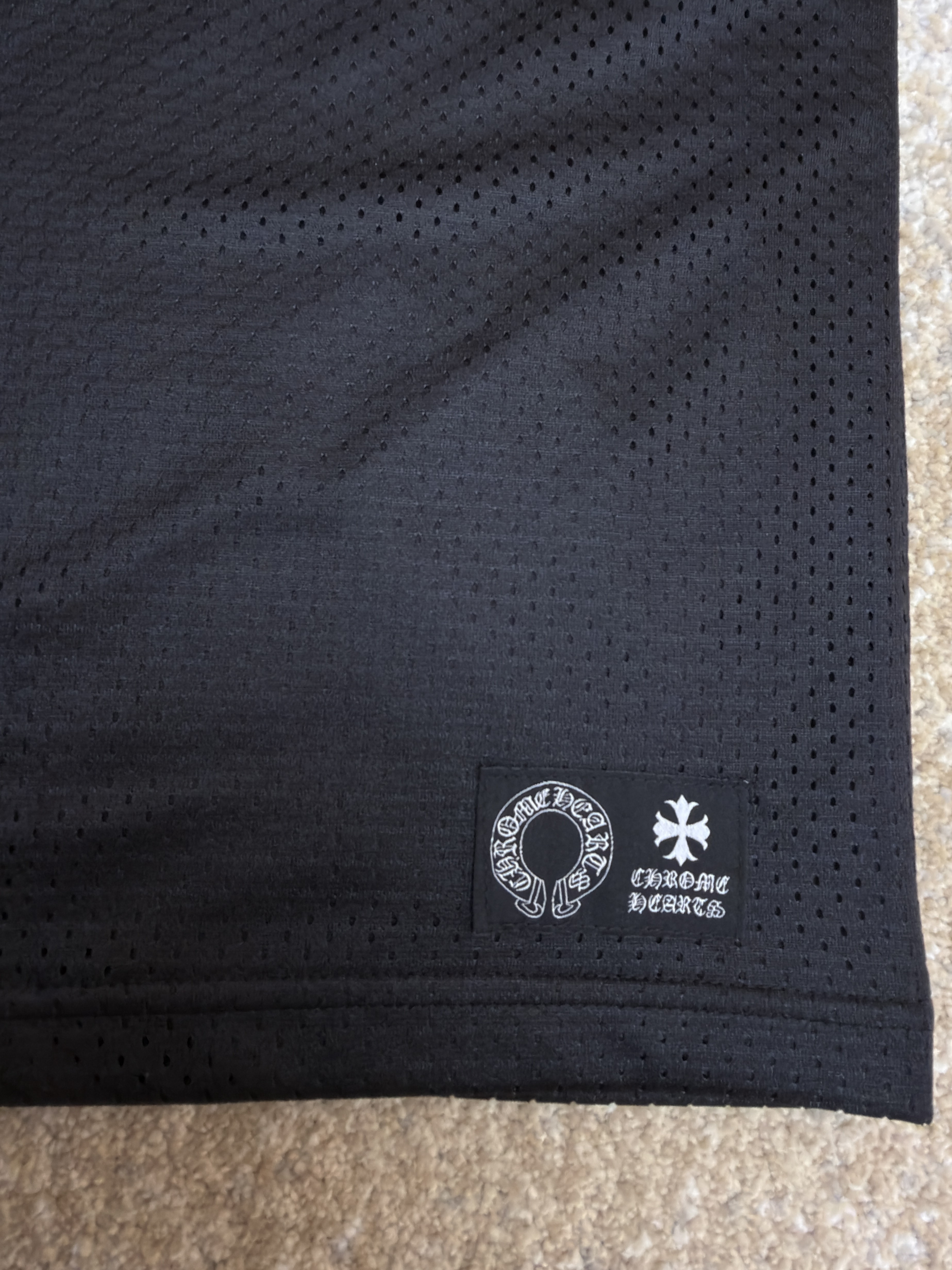 Chrome Hearts 克罗心 冰球服系列网眼短袖 T恤 黑色 CH-20231186