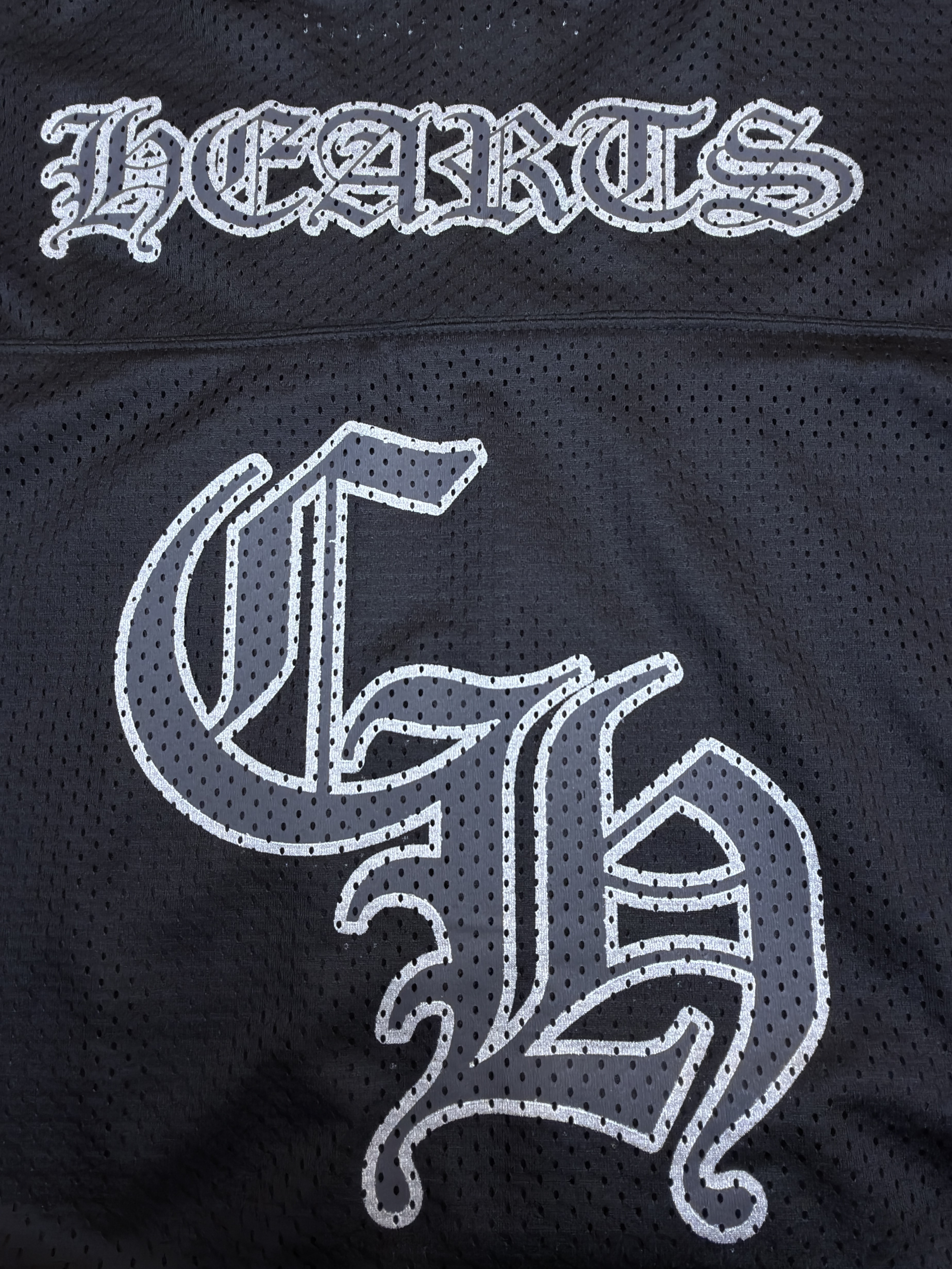 Chrome Hearts 克罗心 冰球服系列网眼短袖 T恤 黑色 CH-20231186
