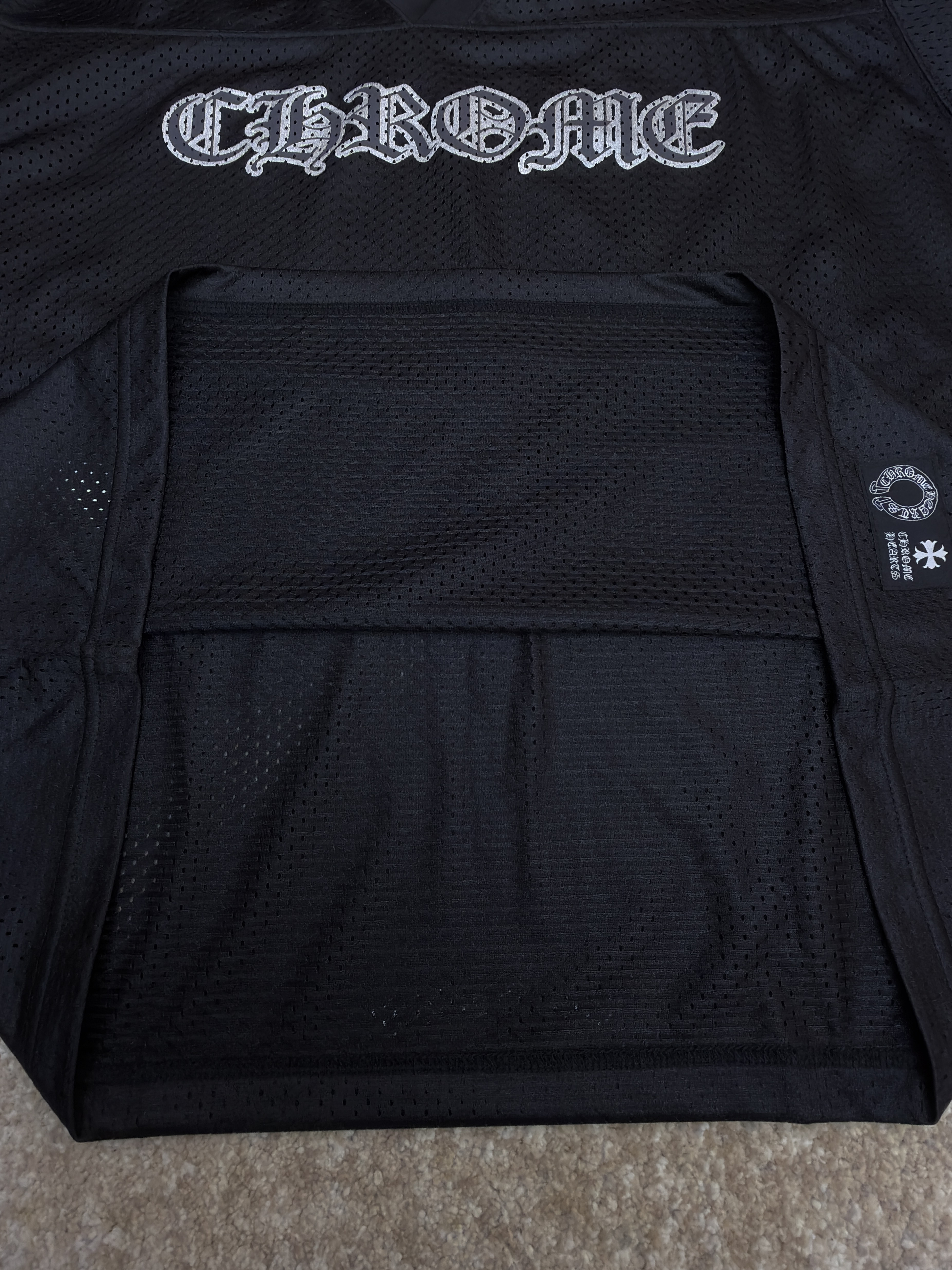 Chrome Hearts 克罗心 冰球服系列网眼短袖 T恤 黑色 CH-20231186