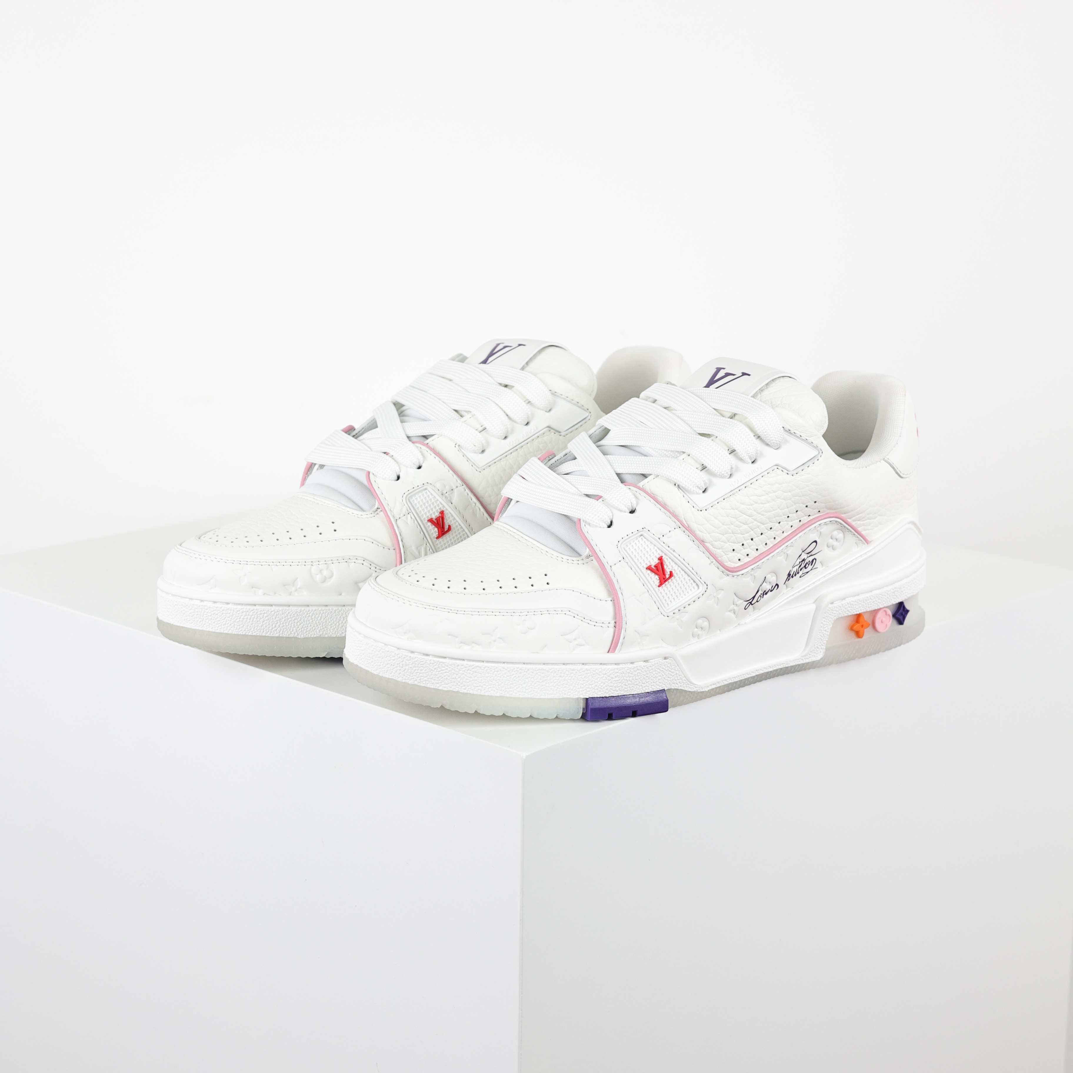Louis Vuitton Best UA Batch LV Trainer - Hand-finished Luxury Sport Shoes for Men & Women MAX 1APHLG-D0 上海游轮