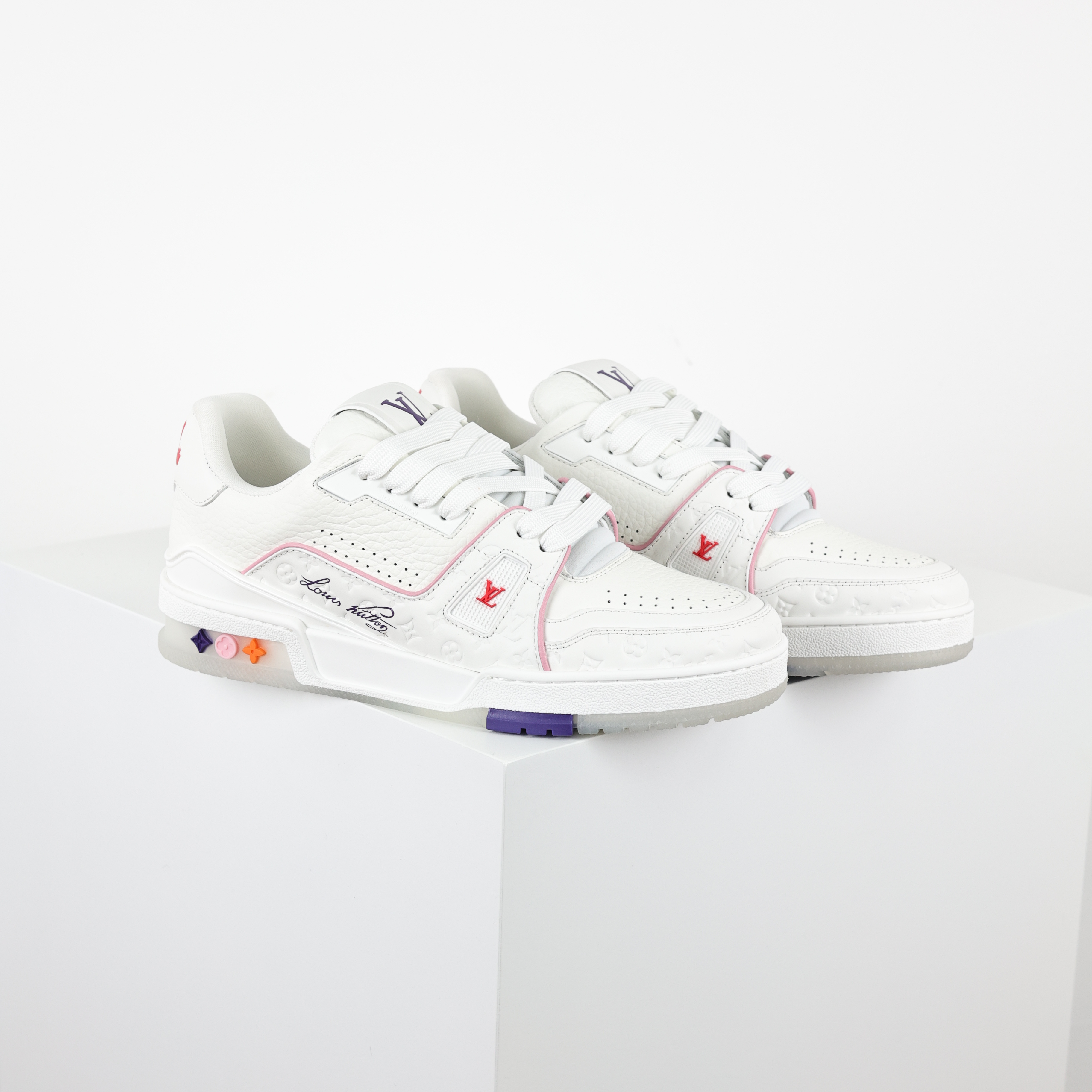 Louis Vuitton Best UA Batch LV Trainer - Hand-finished Luxury Sport Shoes for Men & Women MAX 1APHLG-D0 上海游轮