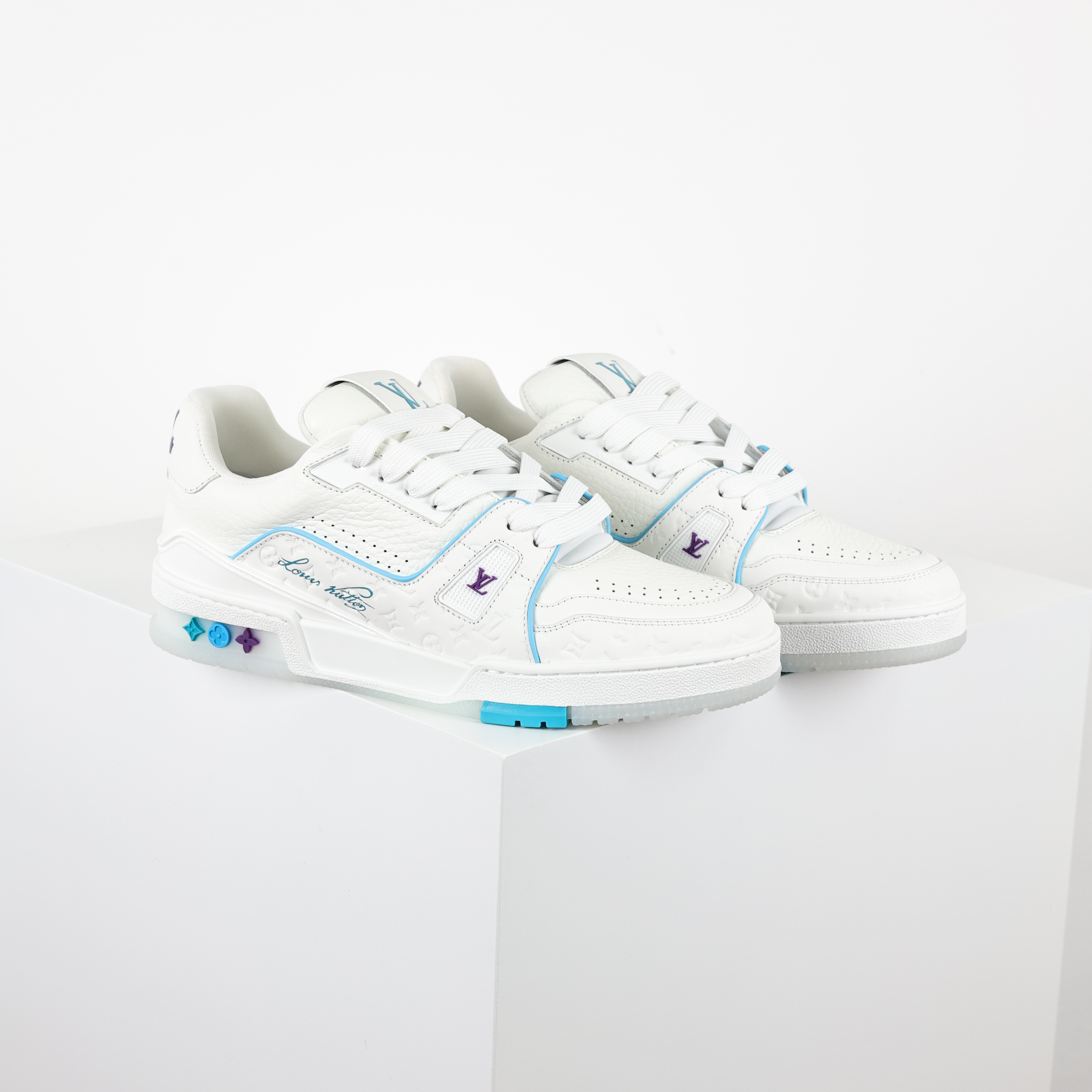 Louis Vuitton Best UA Batch LV Trainer - Hand-finished Luxury Sport Shoes for Men & Women MAX 1APHLB-D0 上海游轮