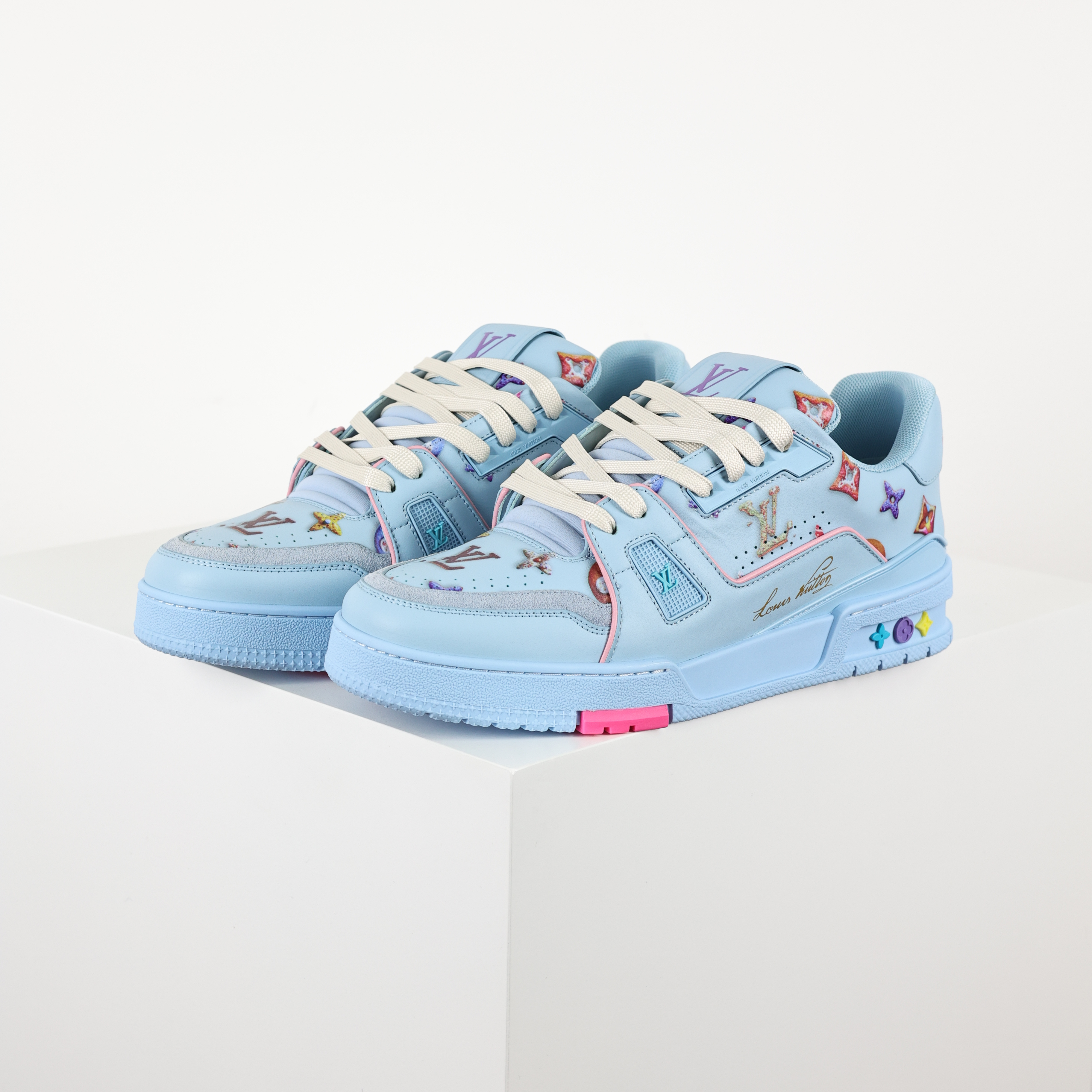 Louis Vuitton Best UA Batch LV Trainer - Hand-finished Luxury Sport Shoes for Men & Women MAX 1AJWF3-D0 