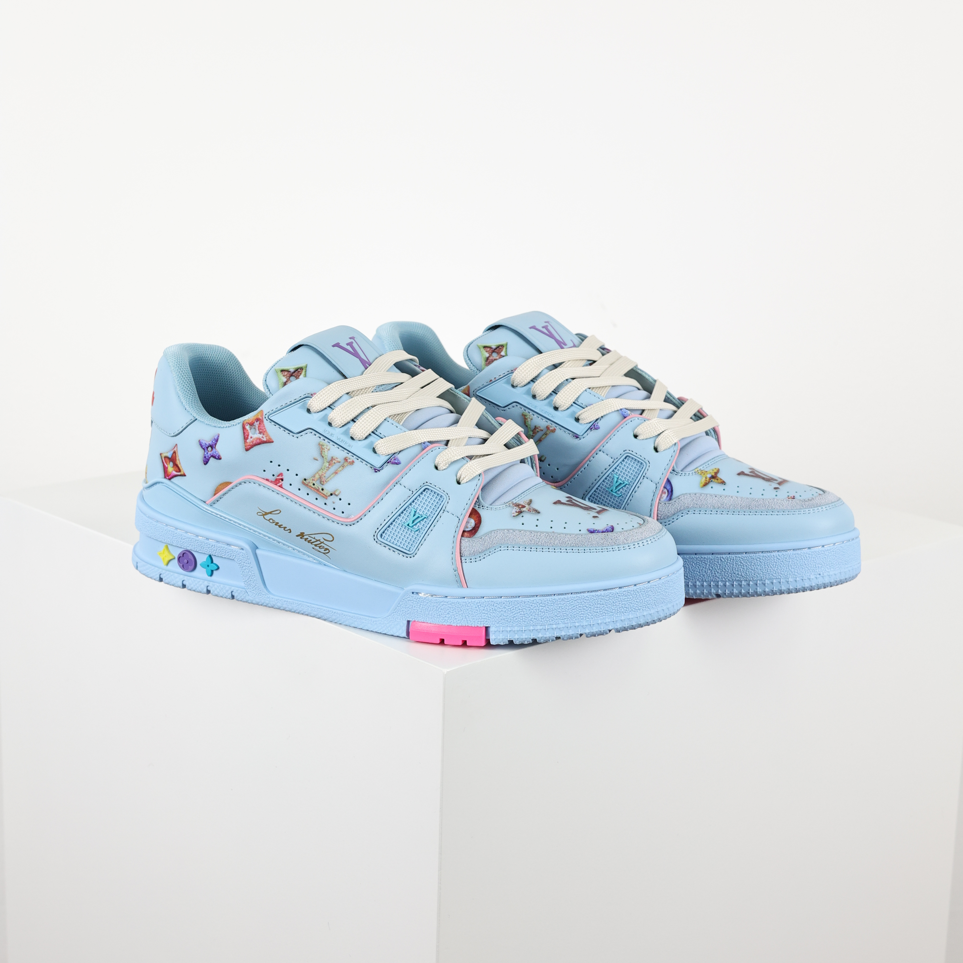 Louis Vuitton Best UA Batch LV Trainer - Hand-finished Luxury Sport Shoes for Men & Women MAX 1AJWF3-D0 