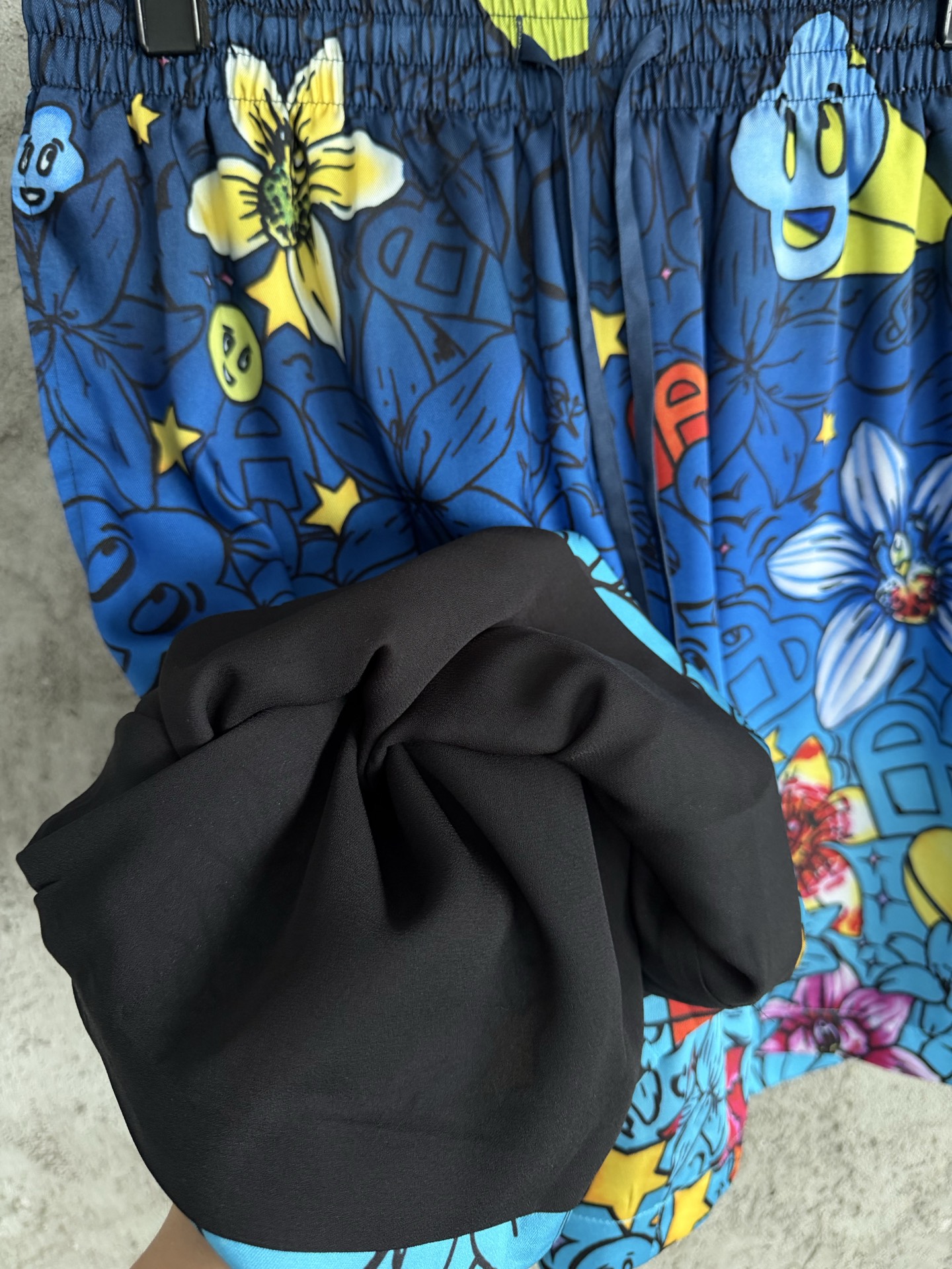 Casablanca 2026SS Star Print Silk Shorts - Luxury Resort Wear