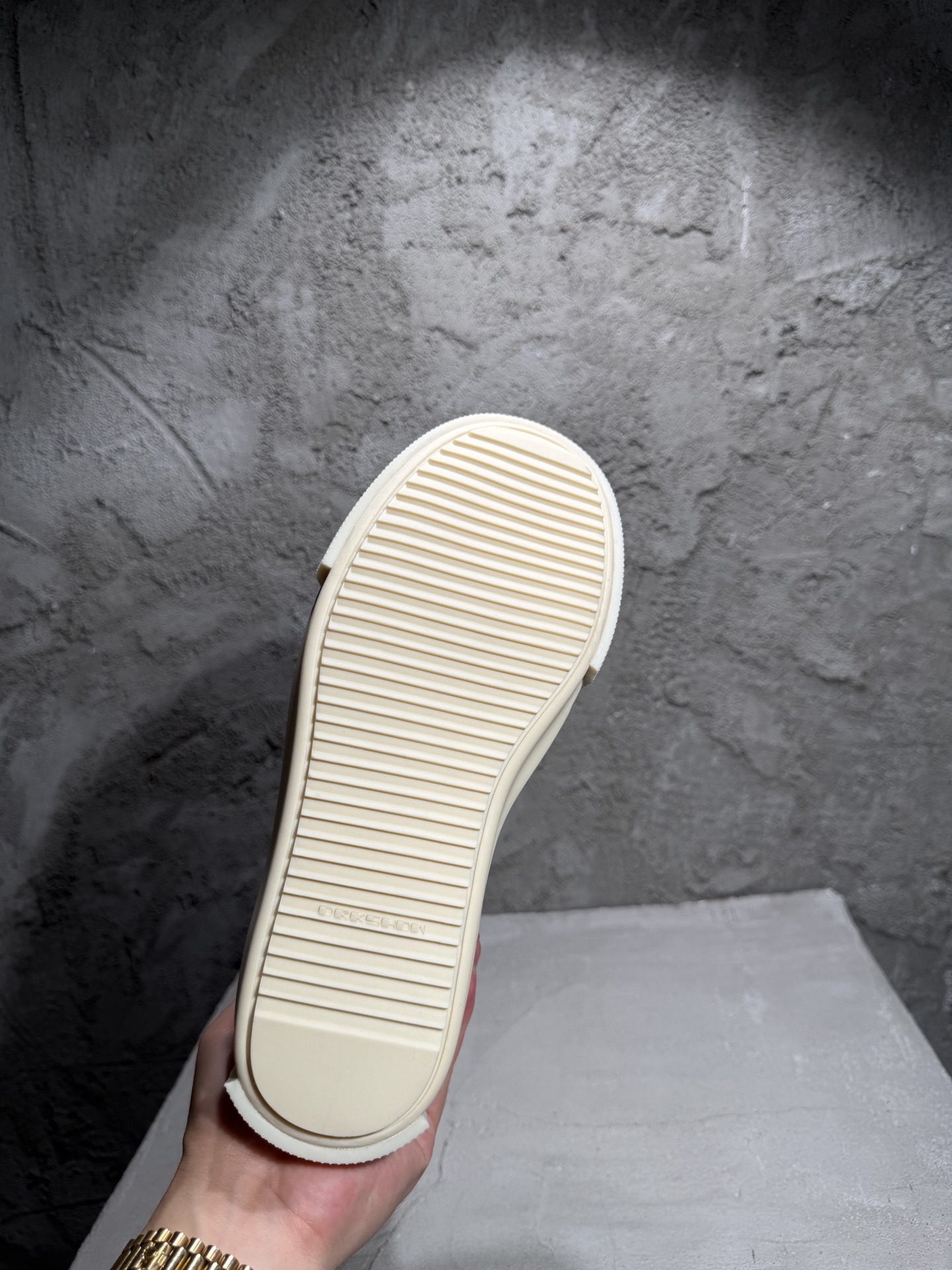 RICK OWENS RO 圆头 高筒  板鞋 休闲鞋 波鞋 男鞋  帆布  黑白 颗粒鞋头 DU01F4800DOEH4-911