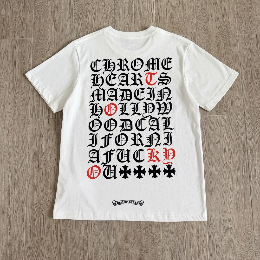 Chrome Hearts CH 克罗心  圆领 短袖 T恤 A0东京限定 后被满字 