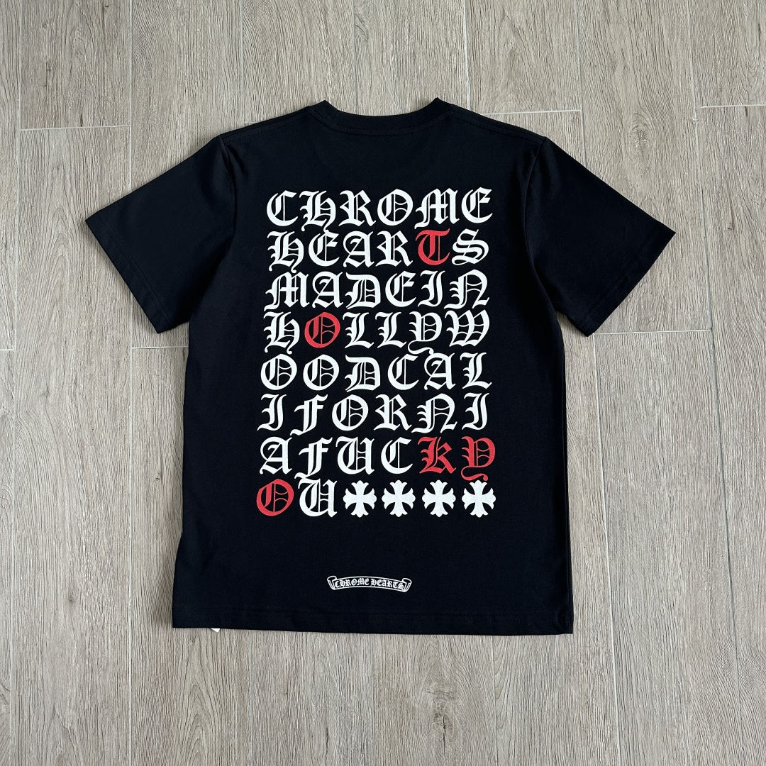 Chrome Hearts CH 克罗心  圆领 短袖 T恤 A0东京限定 后被满字 