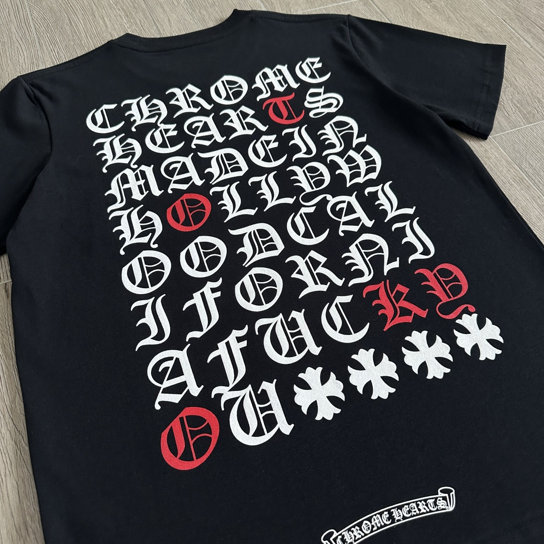 Chrome Hearts CH 克罗心  圆领 短袖 T恤 A0东京限定 后被满字 