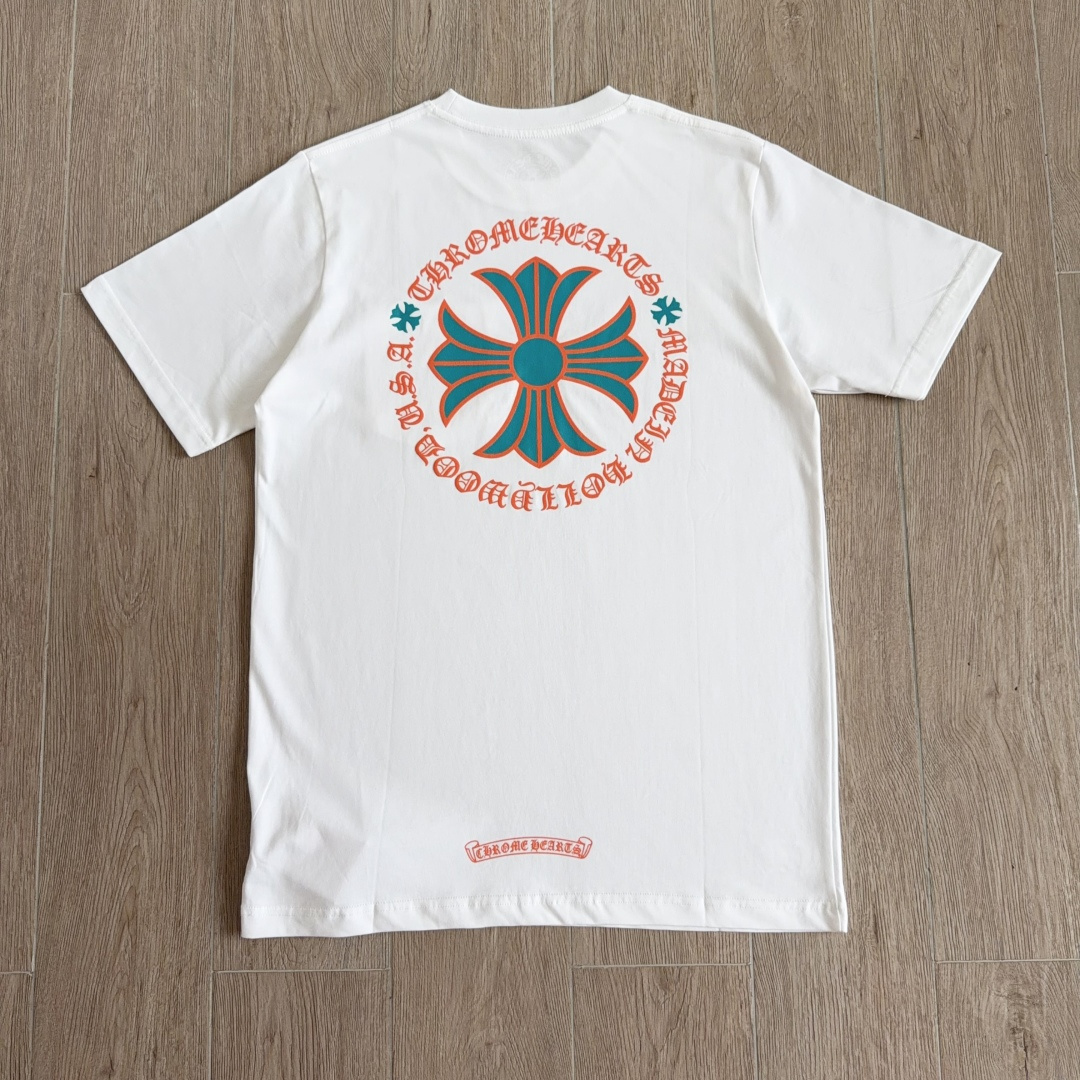 Chrome Hearts CH 克罗心  圆领 短袖 T恤 A0迈阿密限定橙色 