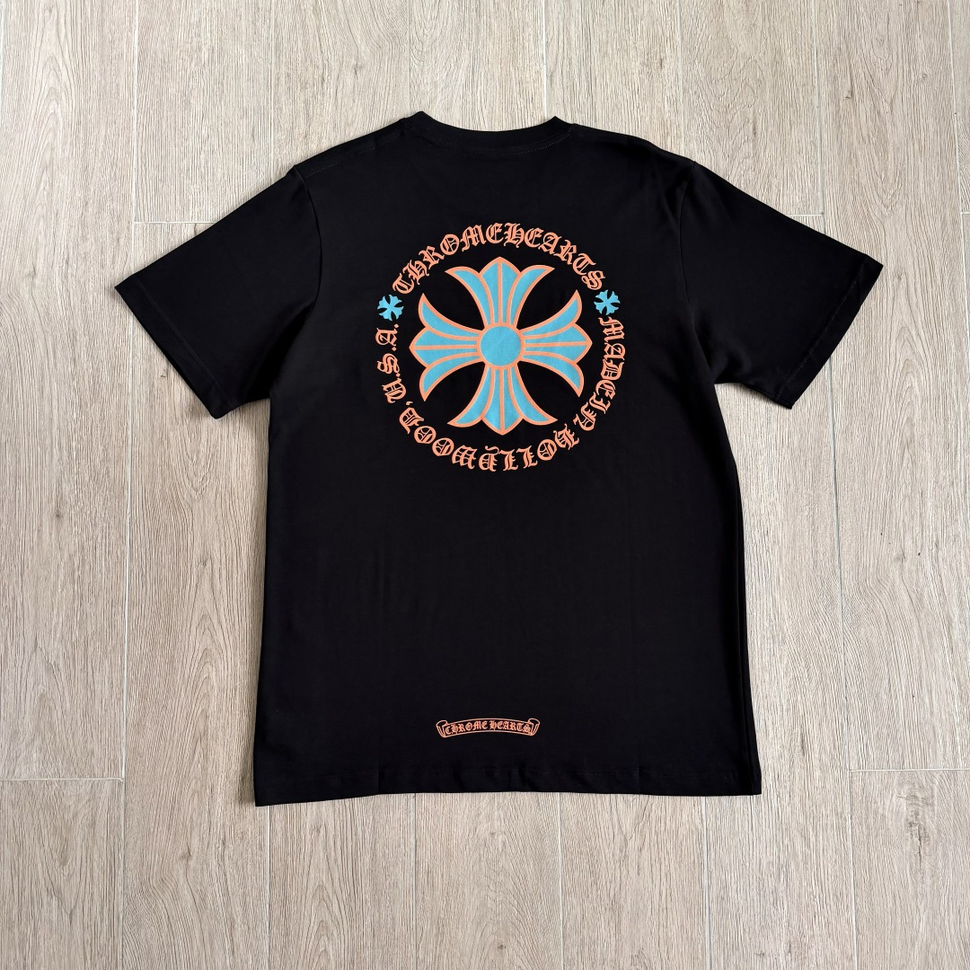 Chrome Hearts CH 克罗心  圆领 短袖 T恤 A0迈阿密限定橙色 