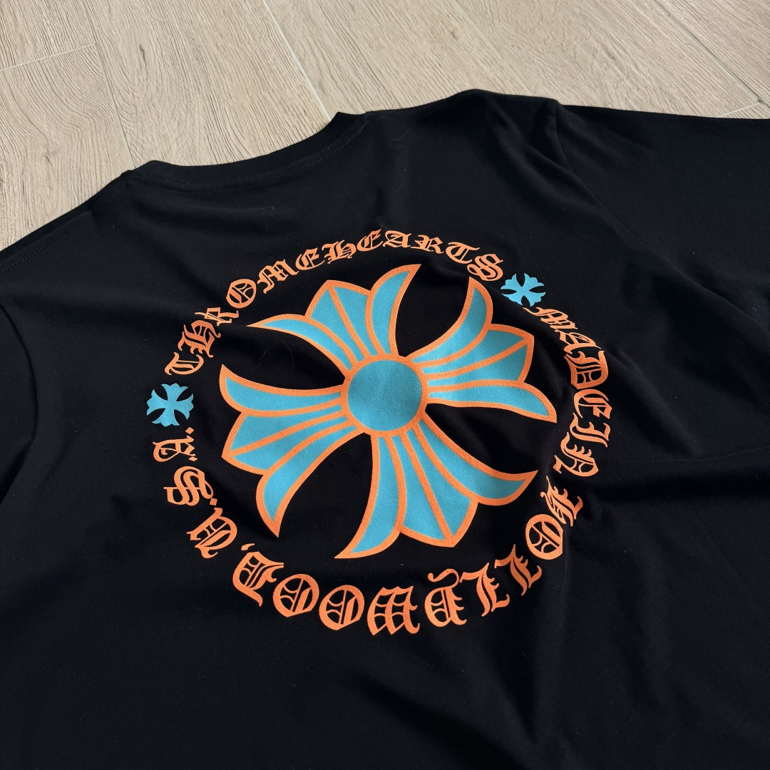 Chrome Hearts CH 克罗心  圆领 短袖 T恤 A0迈阿密限定橙色 