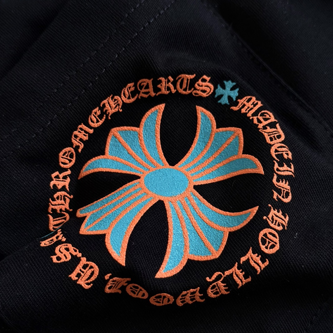 Chrome Hearts CH 克罗心  圆领 短袖 T恤 A0迈阿密限定橙色 