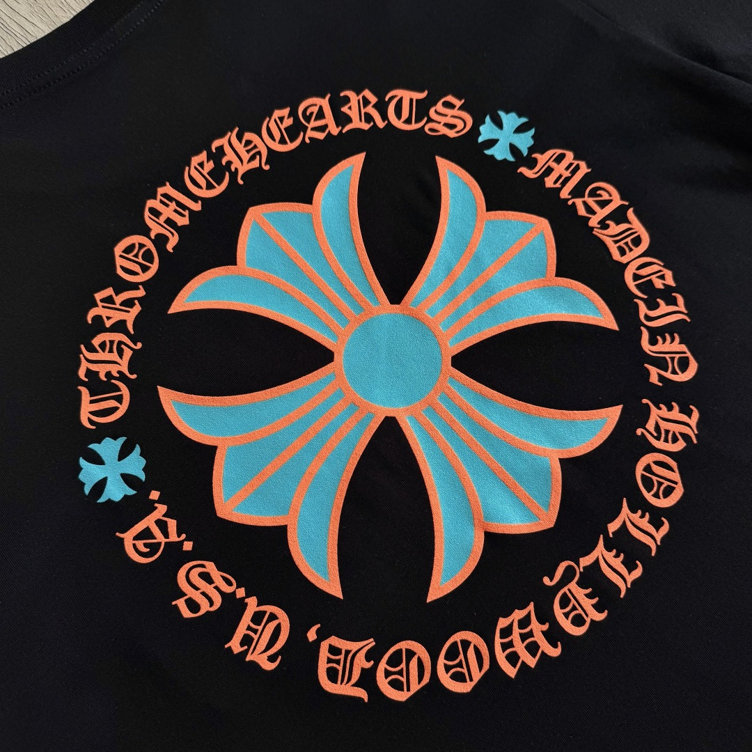 Chrome Hearts CH 克罗心  圆领 短袖 T恤 A0迈阿密限定橙色 
