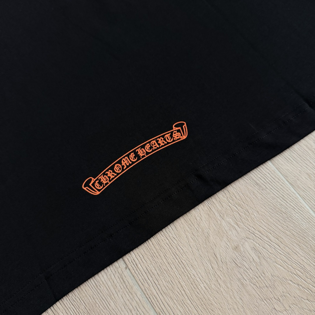 Chrome Hearts CH 克罗心  圆领 短袖 T恤 A0迈阿密限定橙色 