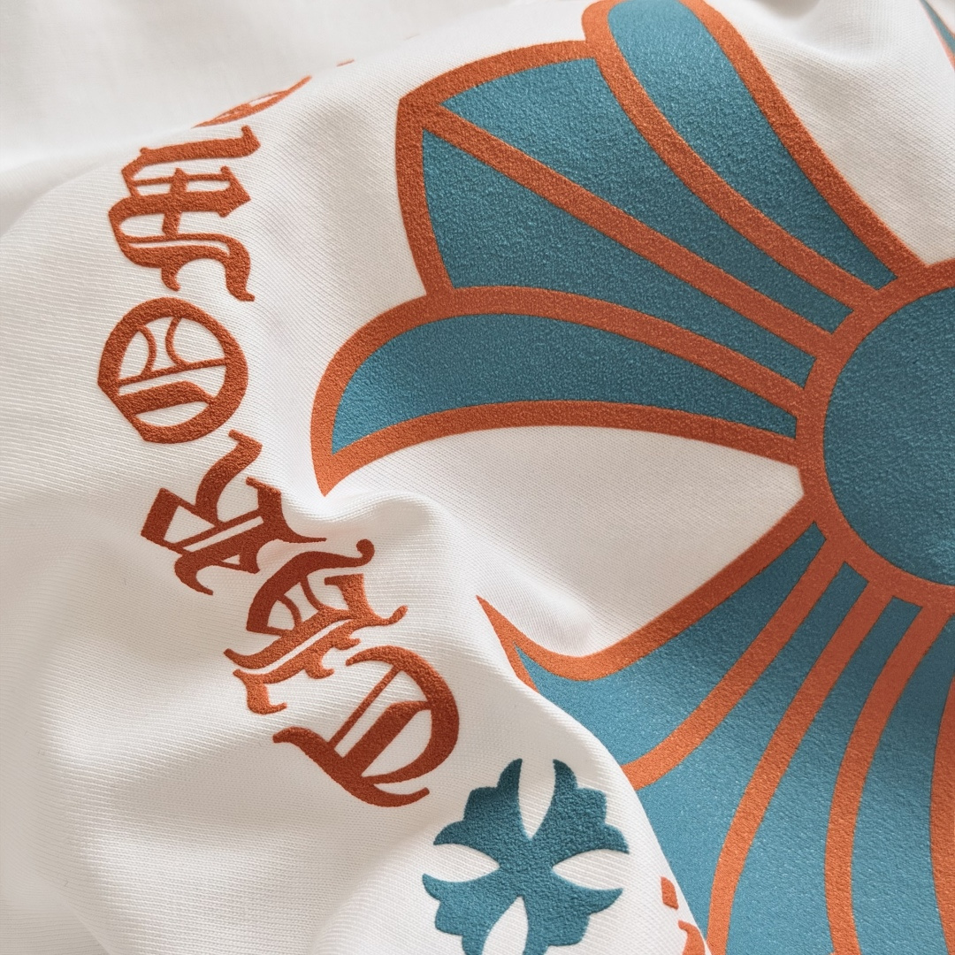 Chrome Hearts CH 克罗心  圆领 短袖 T恤 A0迈阿密限定橙色 