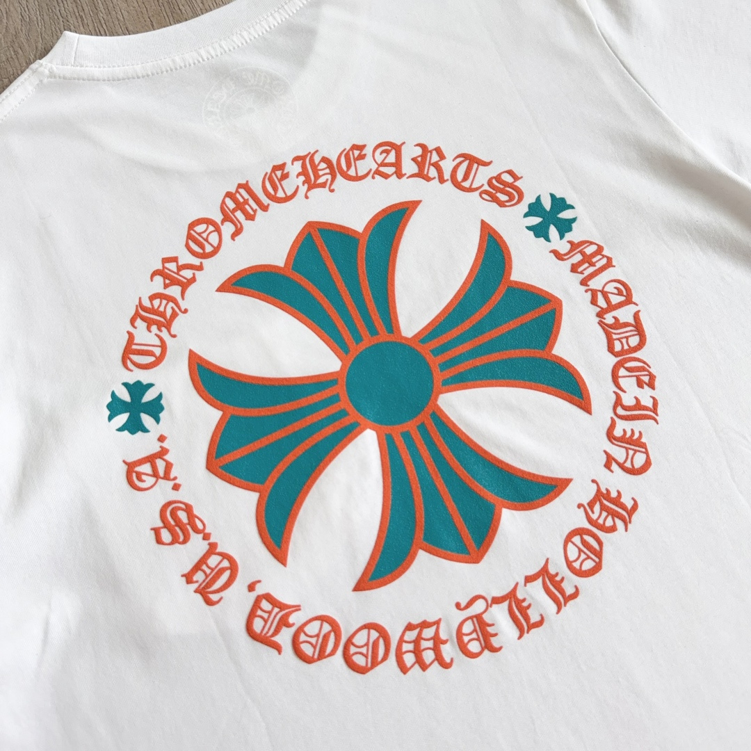 Chrome Hearts CH 克罗心  圆领 短袖 T恤 A0迈阿密限定橙色 