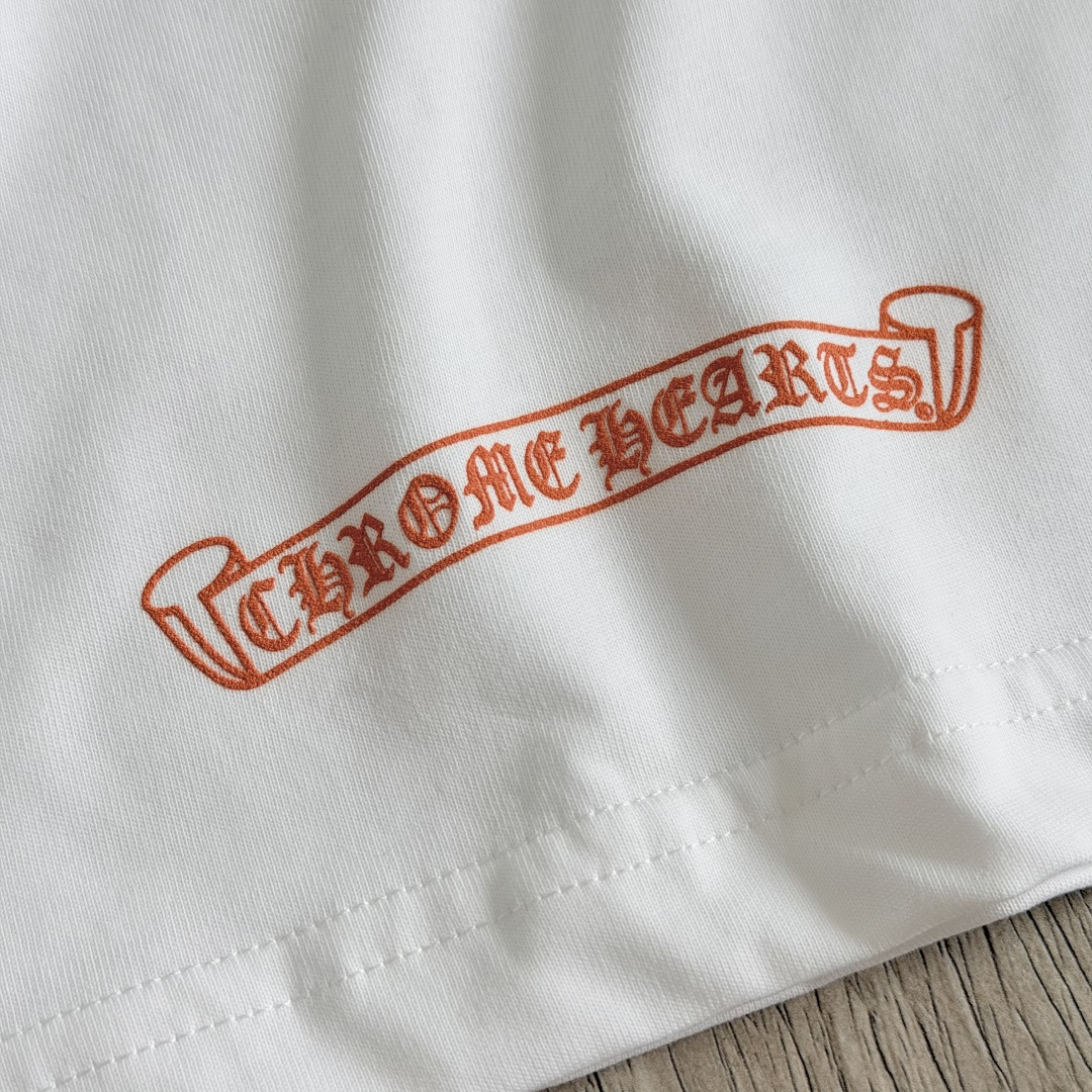 Chrome Hearts CH 克罗心  圆领 短袖 T恤 A0迈阿密限定橙色 