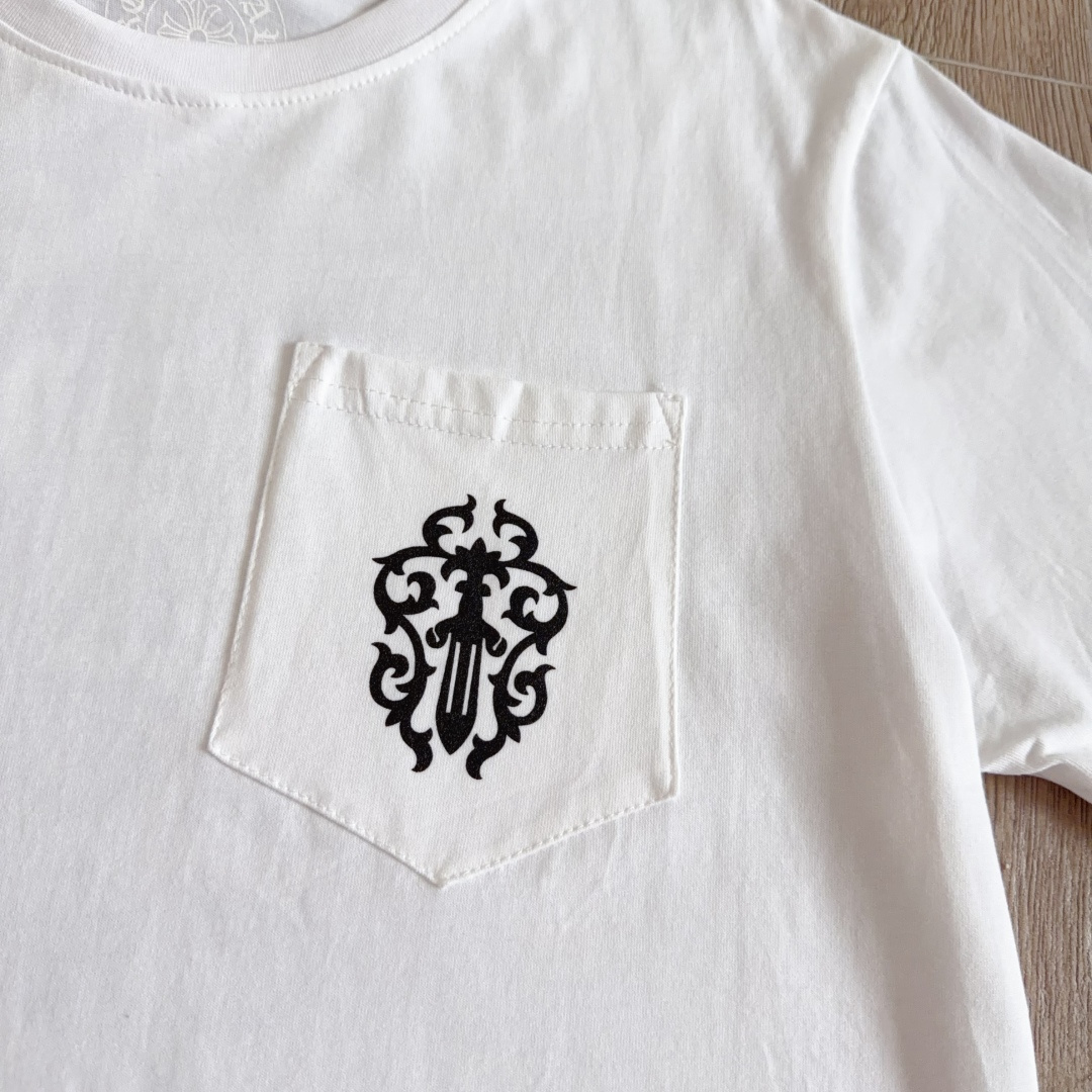 Chrome Hearts CH 克罗心  圆领 短袖 T恤 A0宝剑梵文logo