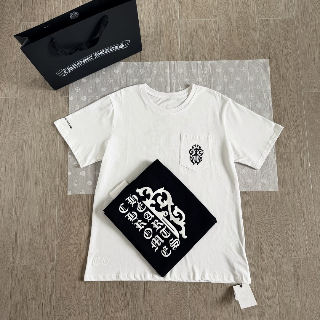 Chrome Hearts CH 克罗心  圆领 短袖 T恤 A0宝剑梵文logo
