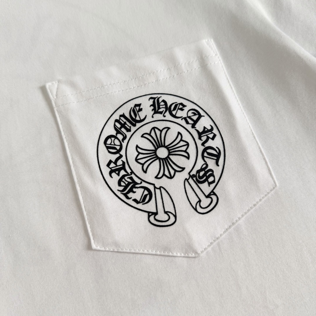 Chrome Hearts CH 克罗心  圆领 短袖 T恤 A0 经典马蹄 后下小印字
