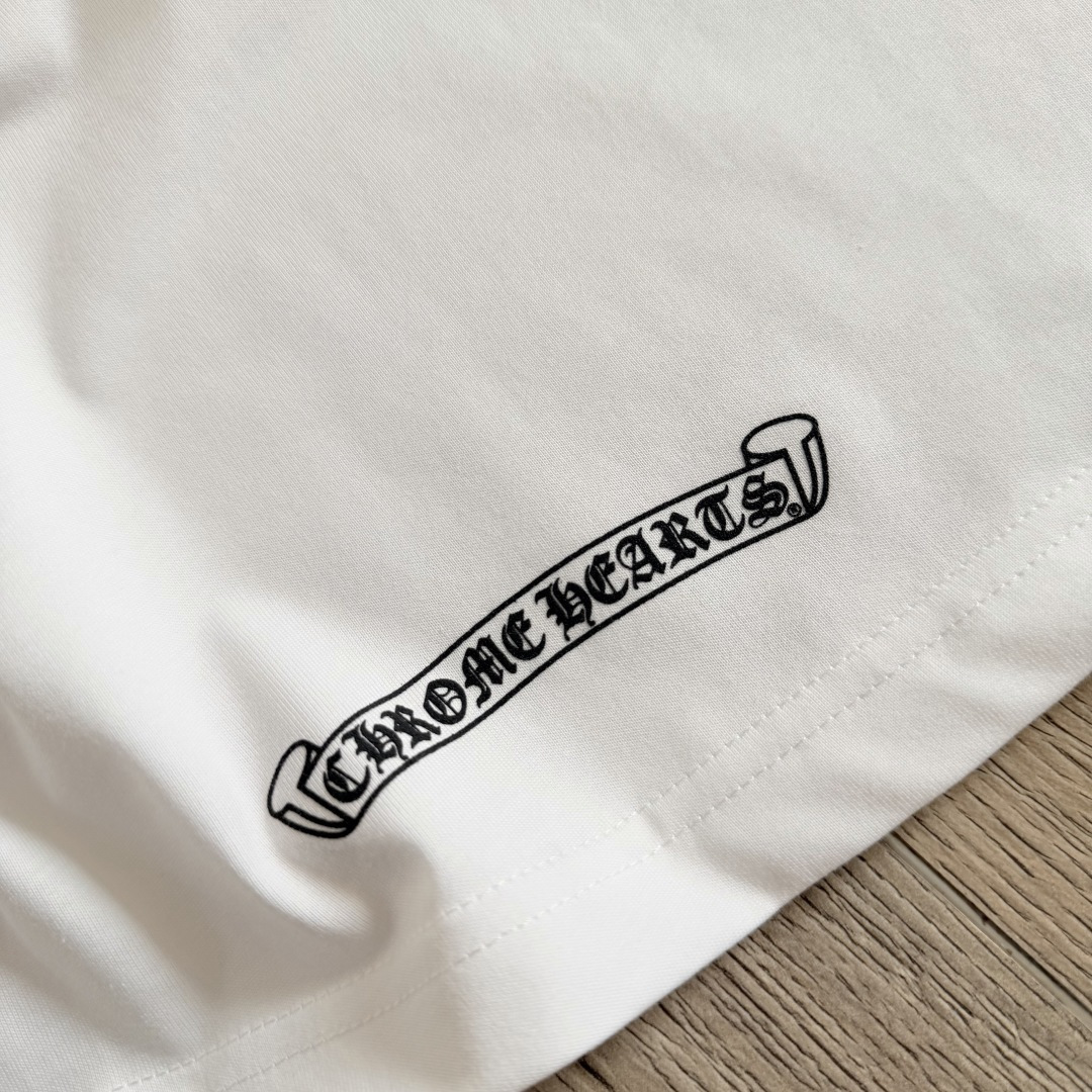 Chrome Hearts CH 克罗心  圆领 短袖 T恤 A0 经典马蹄 后下小印字
