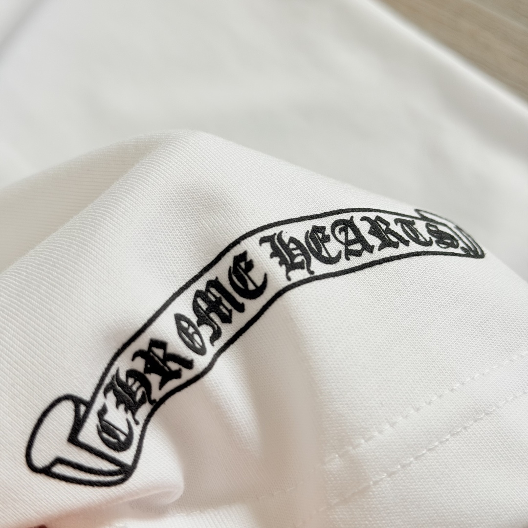 Chrome Hearts CH 克罗心  圆领 短袖 T恤 A0 经典马蹄 后下小印字