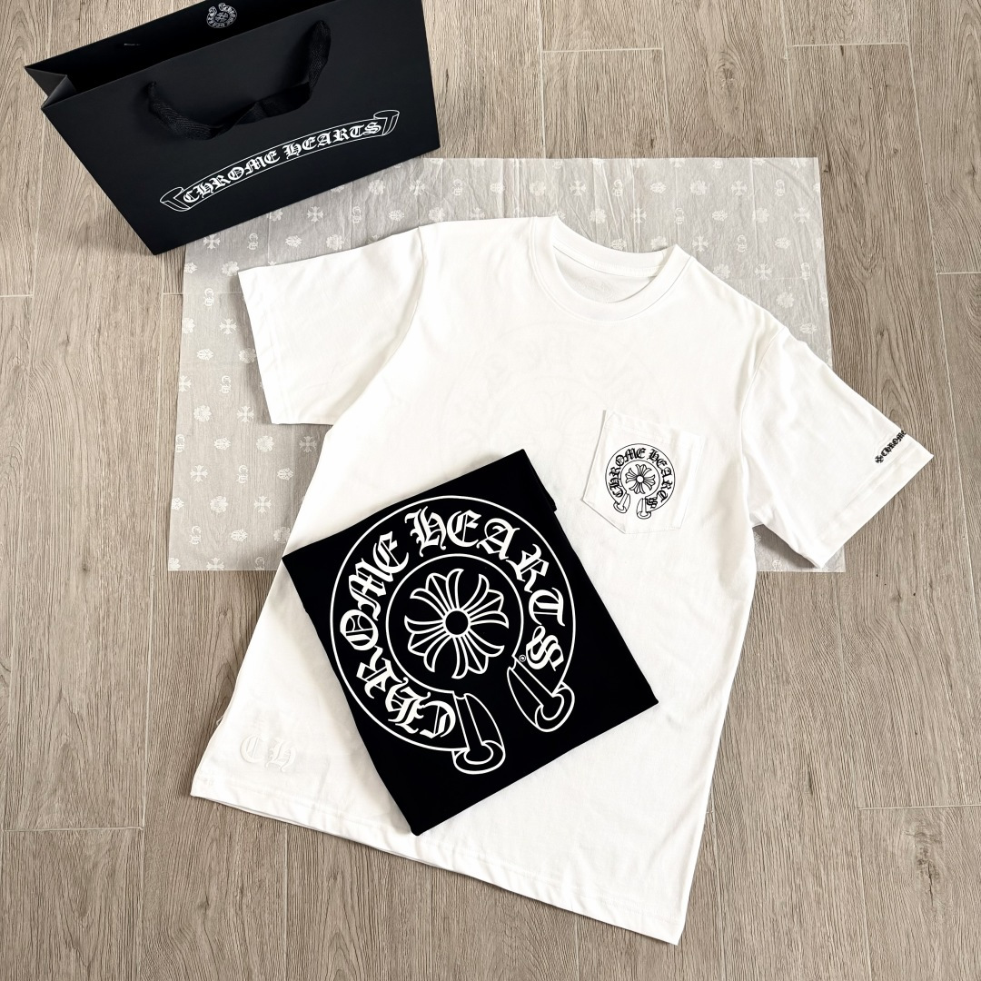 Chrome Hearts CH 克罗心  圆领 短袖 T恤 A0 经典马蹄 后下小印字