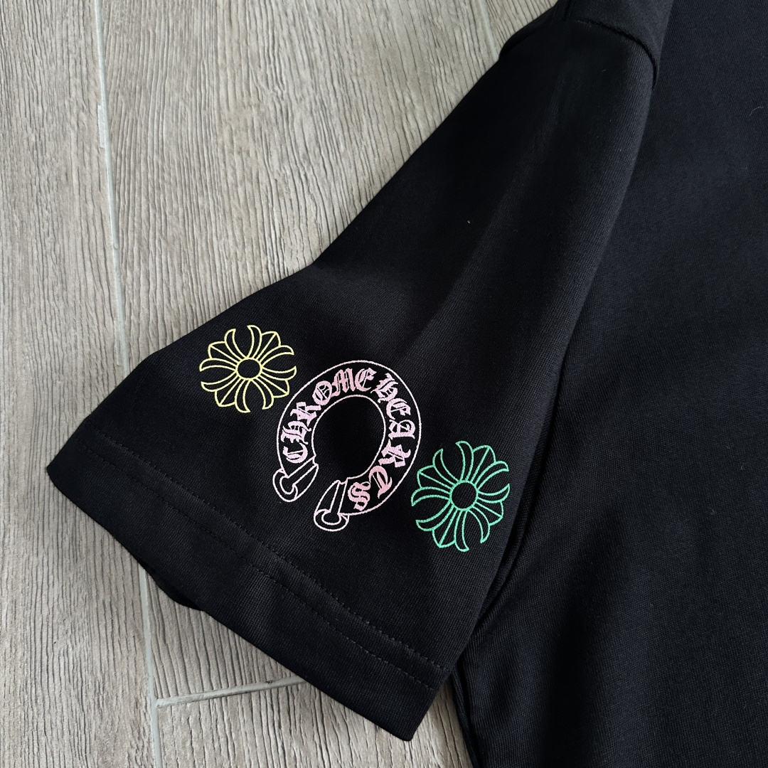Chrome Hearts CH 克罗心  圆领 短袖 T恤 A0 彩色大面十字架
