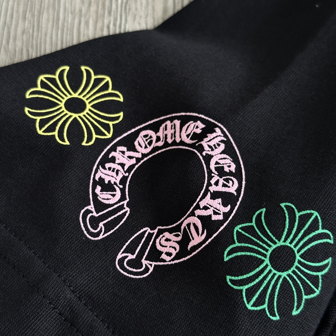 Chrome Hearts CH 克罗心  圆领 短袖 T恤 A0 彩色大面十字架