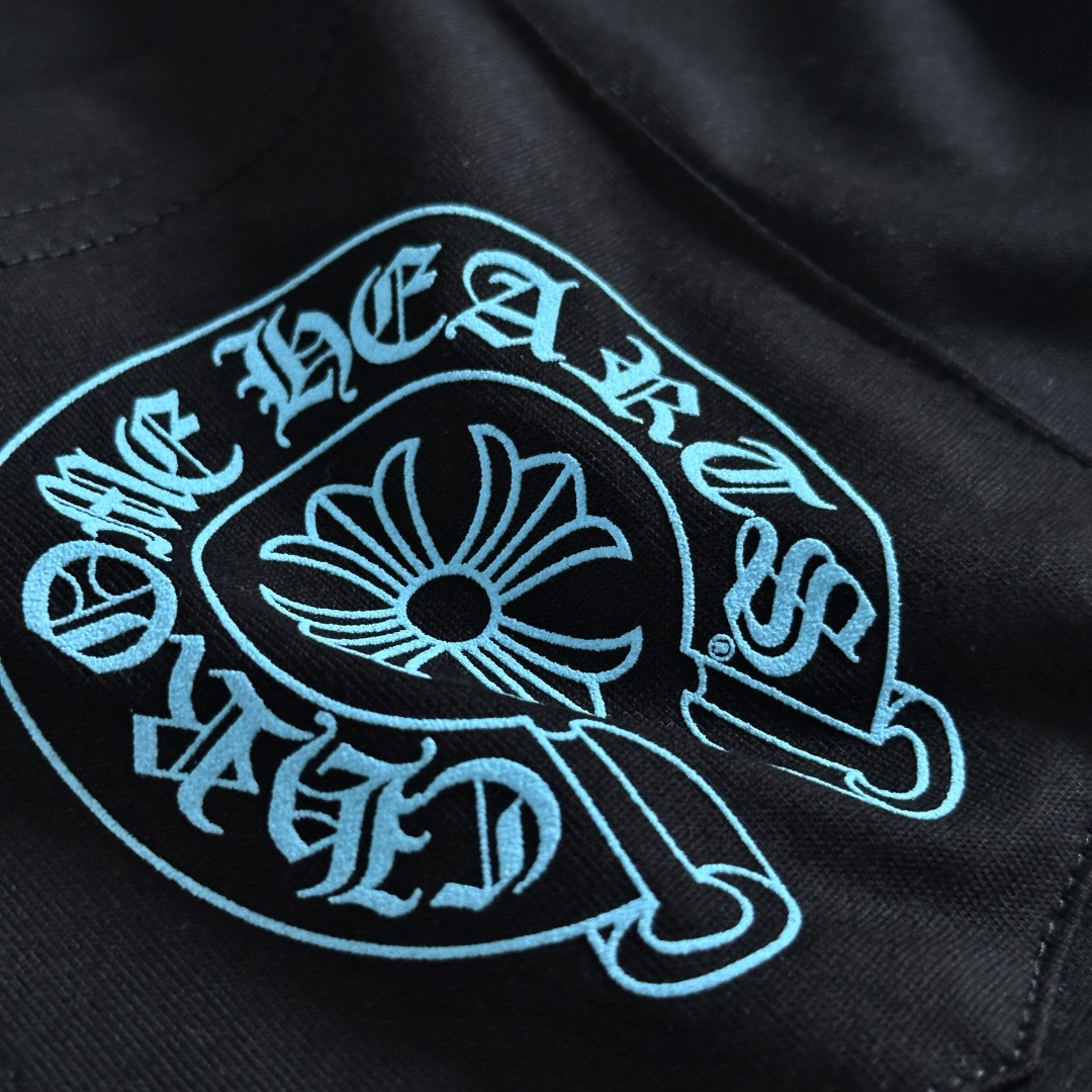 Chrome Hearts CH 克罗心  圆领 短袖 T恤 A0 蓝色大十字架